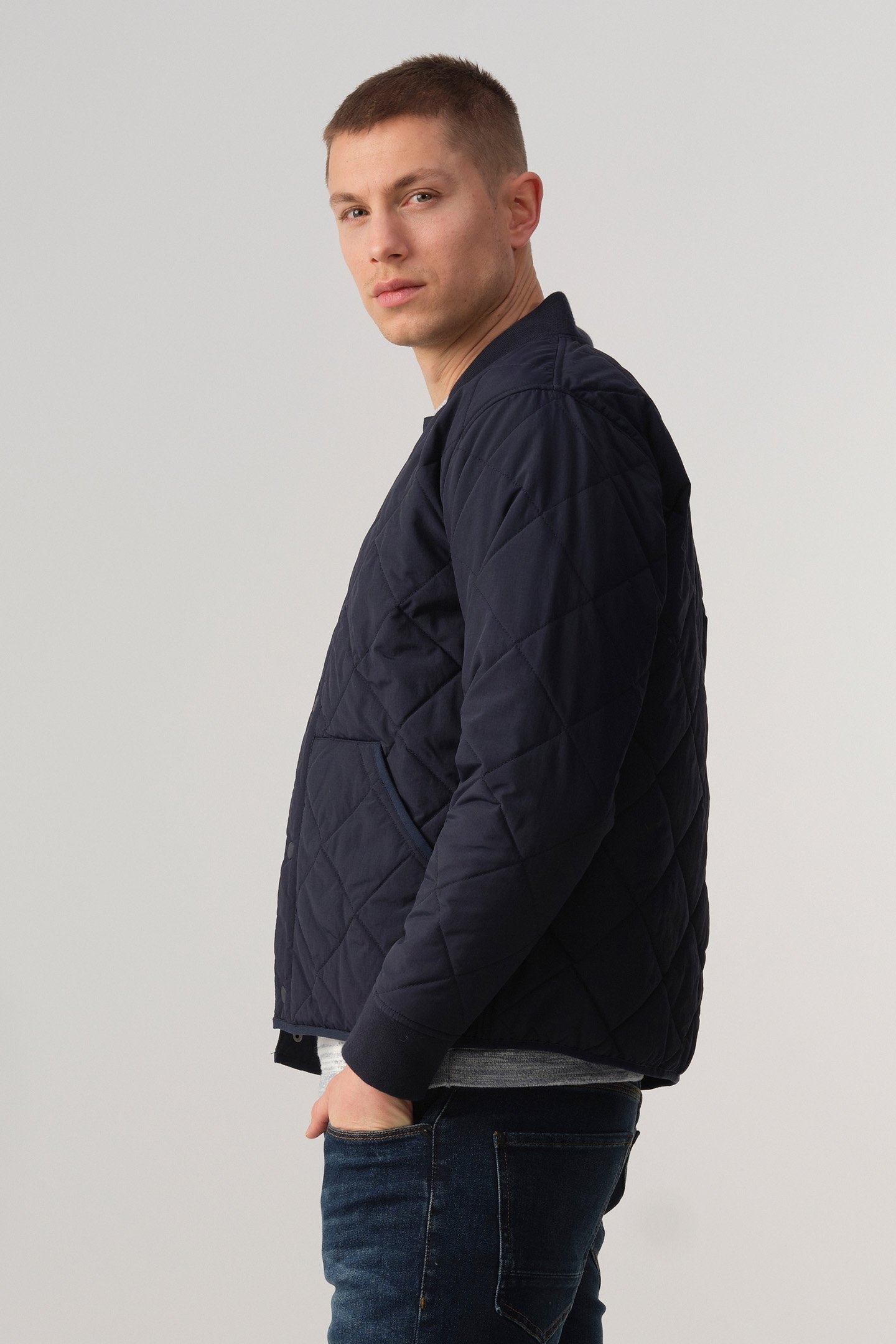 RIVER GEWATTEERDE JAS MIDNIGHT NAVY 4