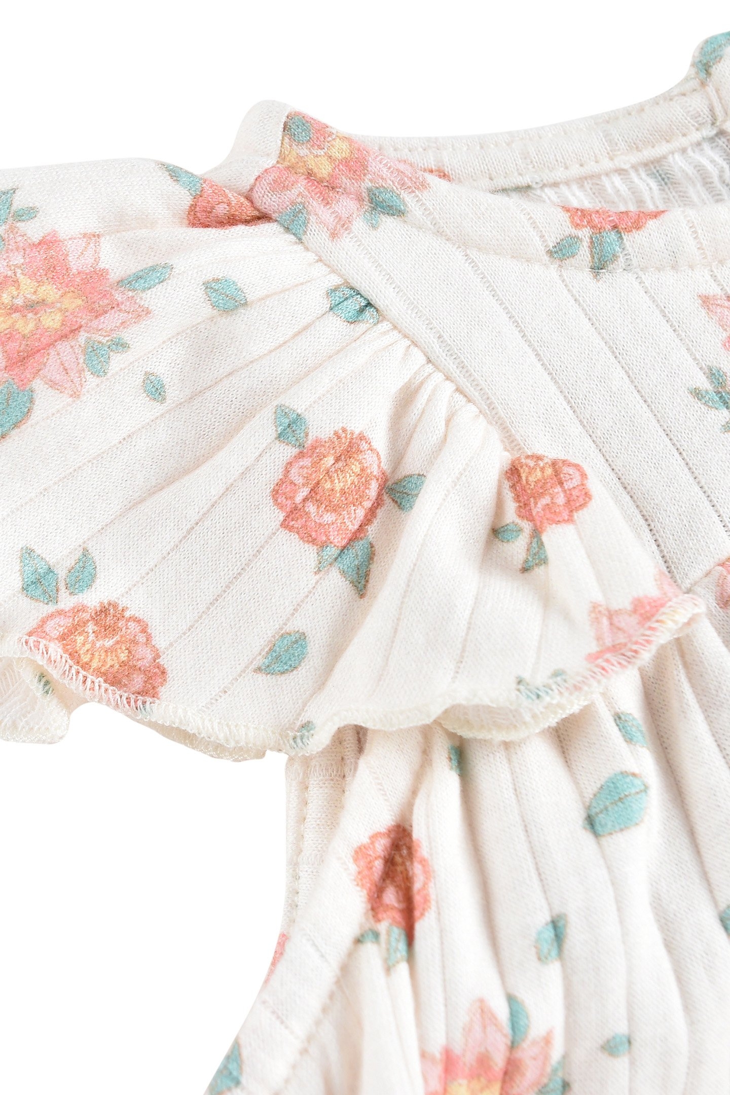 DRESS AMITA OFF WHITE FLOWERS 6