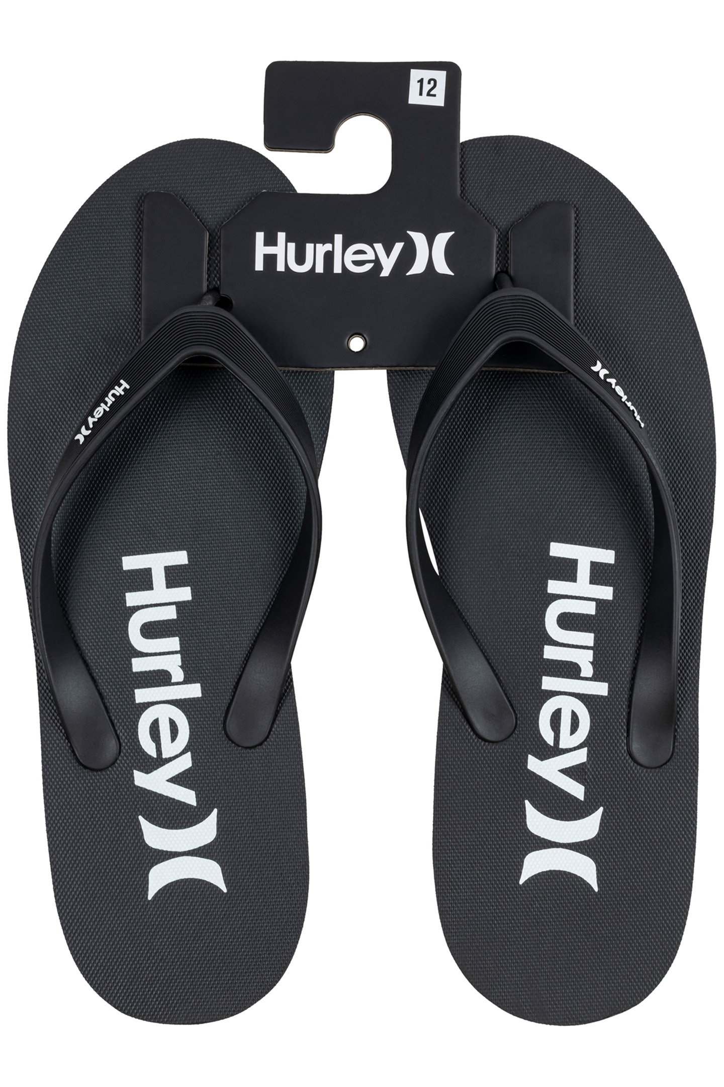 1PK MENS PRINTED FLIP FLOP BLACK / WHITE 3