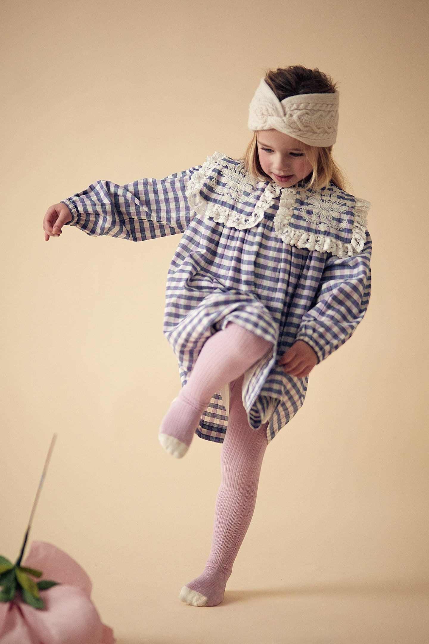 DRESS ARINOLA BLUE & PURPLE CHECKS 5