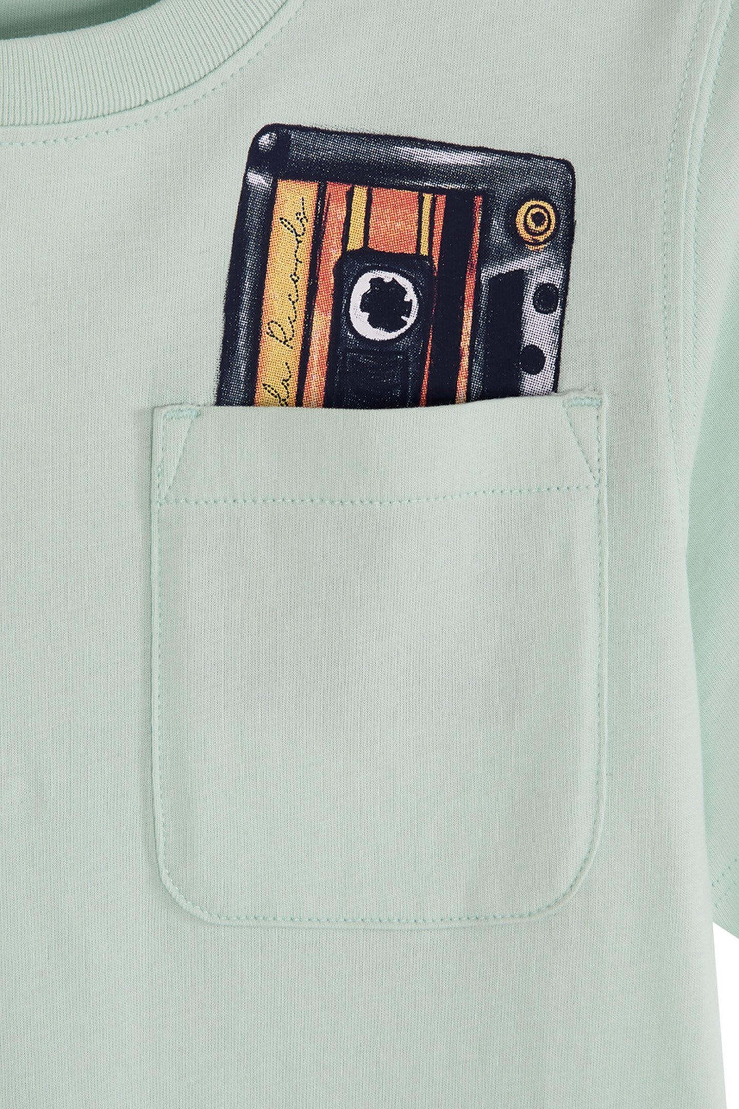 BOYS FASHION TEE LIGHT PASTEL GREEN 3