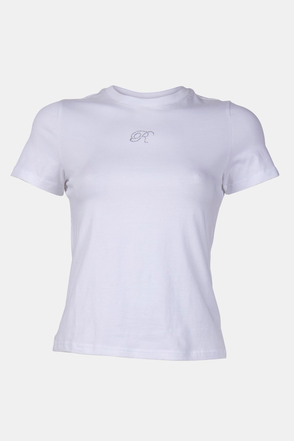 SLIM FIT T-SHIRT LOGO HOTFIX ORGANIC WHITE 3