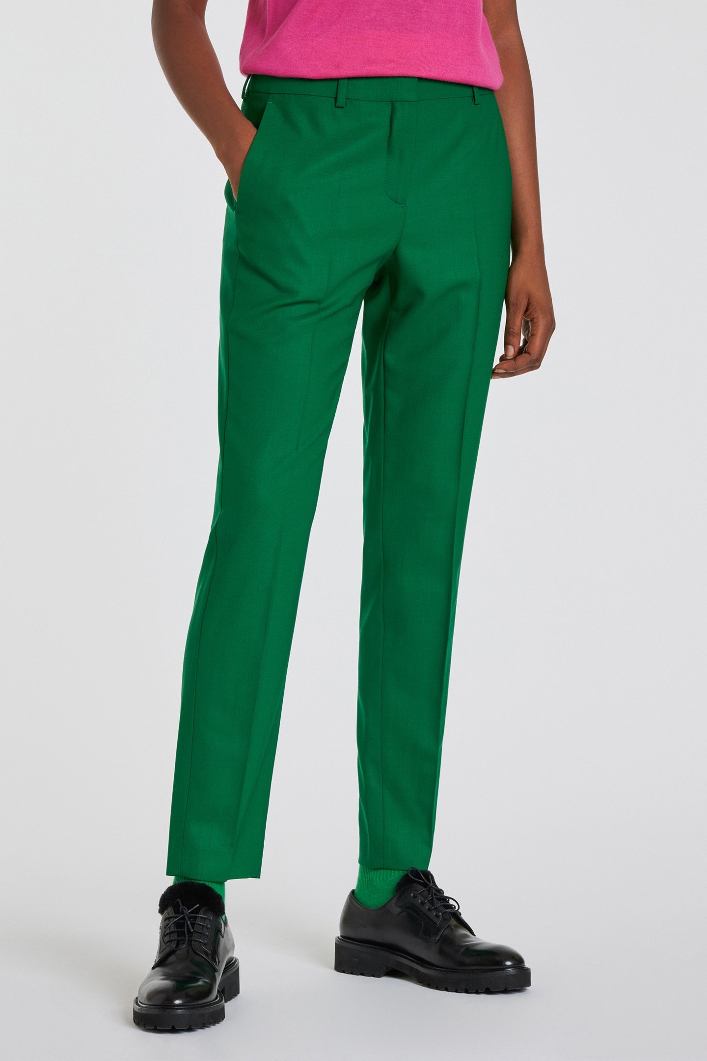 WOMENS TROUSERS PETROL GREEN 1