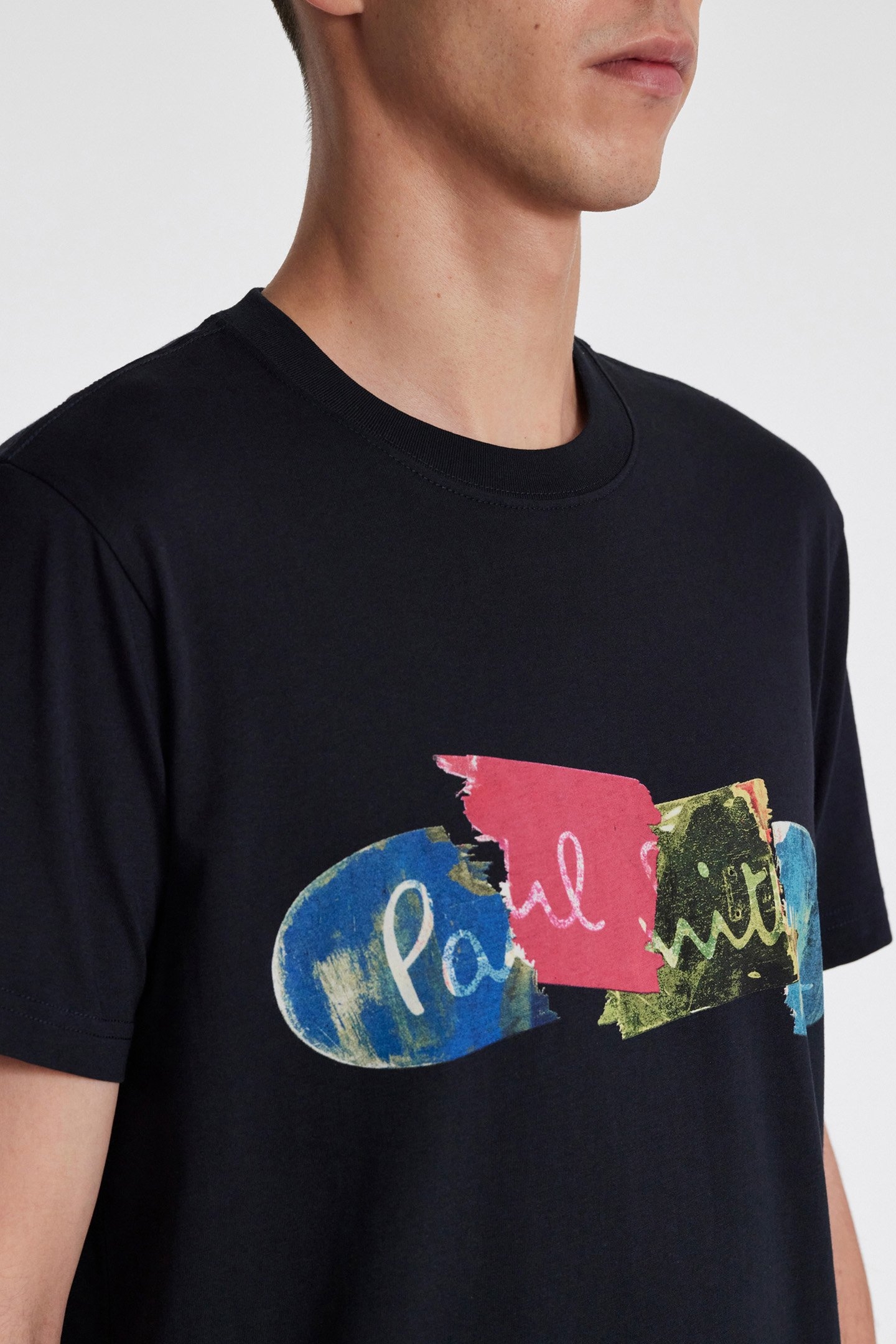 MENS SLIM FIT T-SHIRT BROKEN BOARD VERY DARK NAVY 4