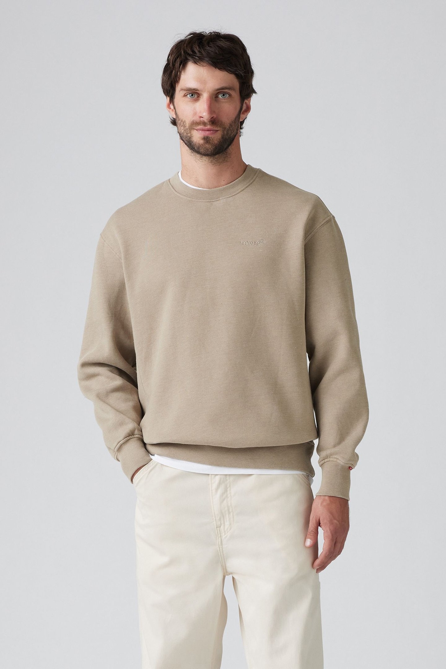 AUTHENTIC CREW TWOTONE OVERDYE EGRET 4