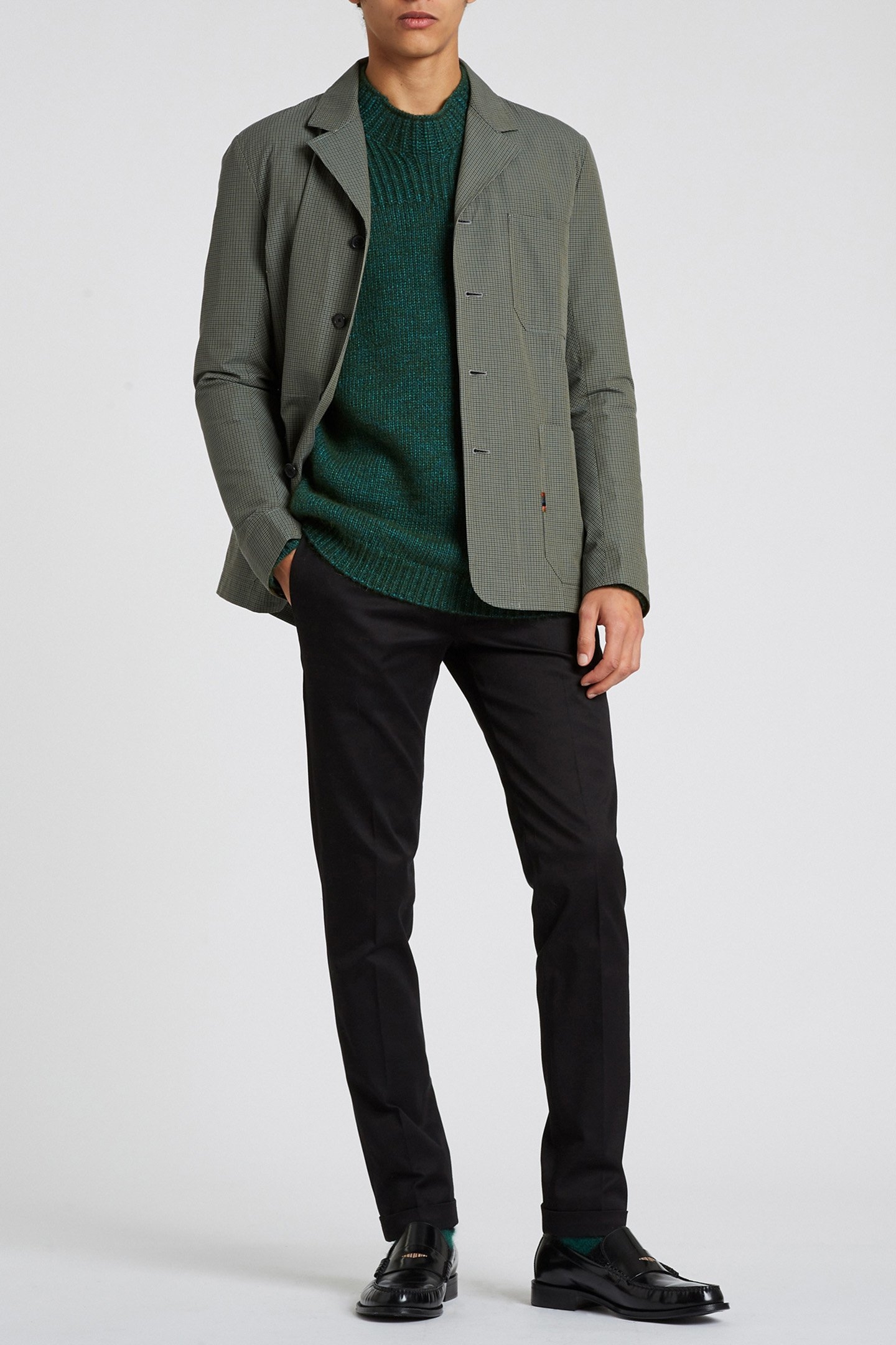GENTS 4BTN JACKET GREEN 3