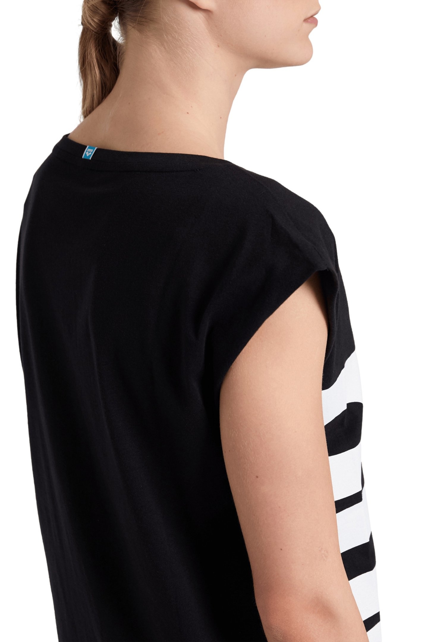 WOMEN'S ARENA LOGO DRESS BLACK-WHITE 5