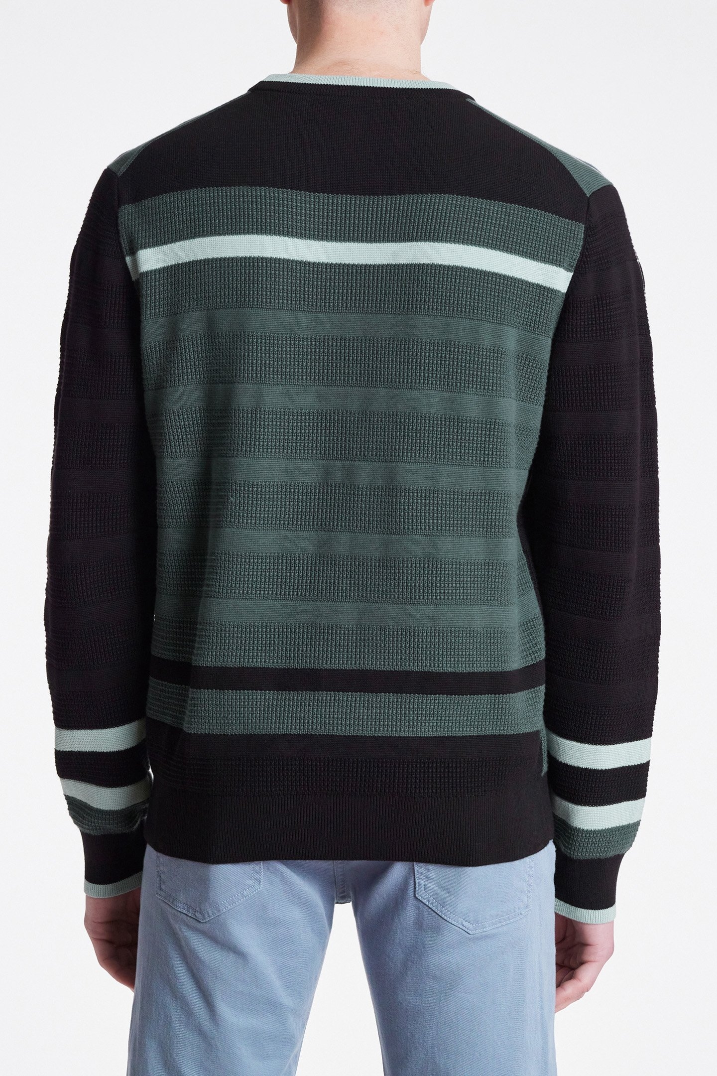 MENS SWEATER CREW NECK BLACK 2