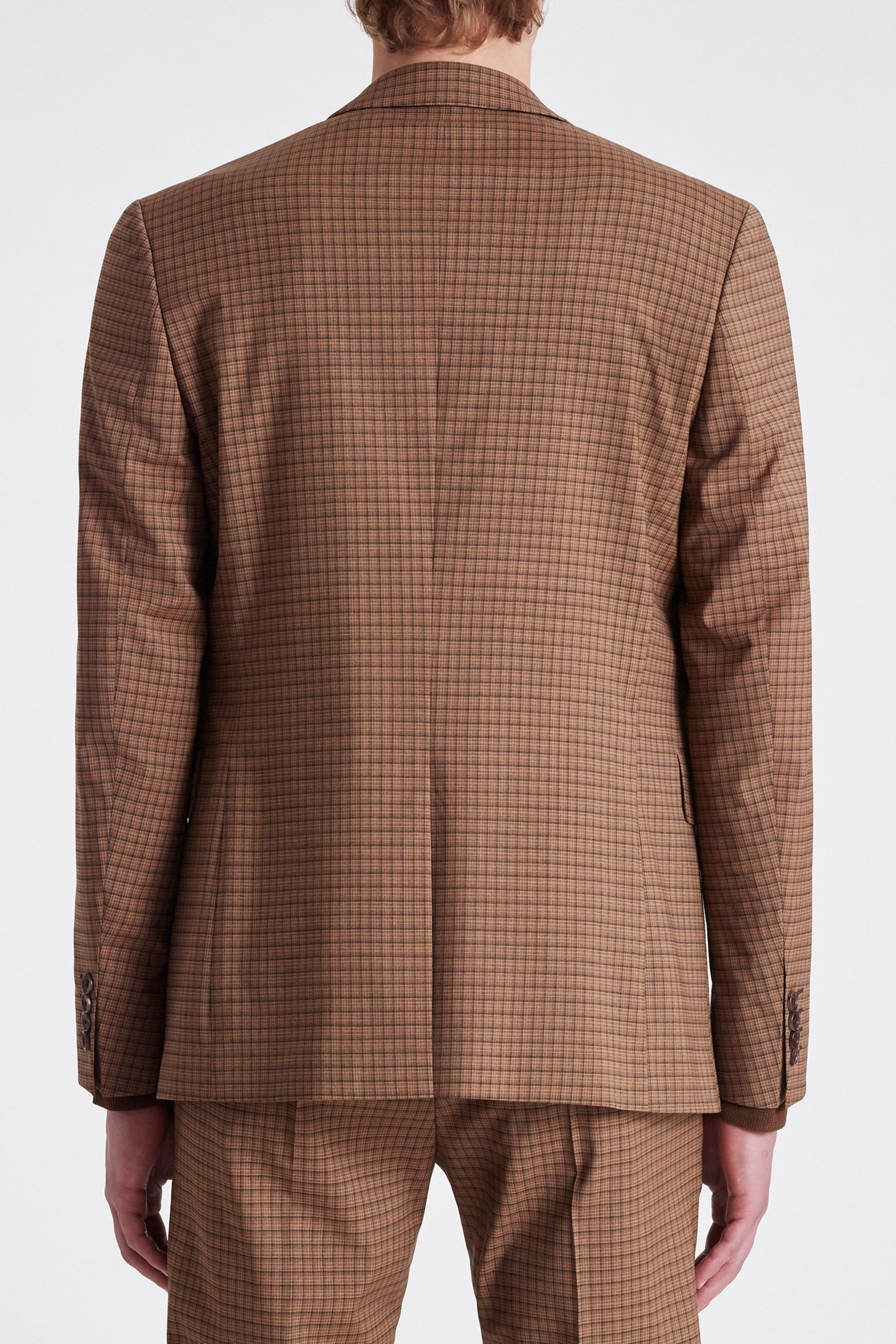 MENS 2 BUTTON JACKET LIGHT RUST 2