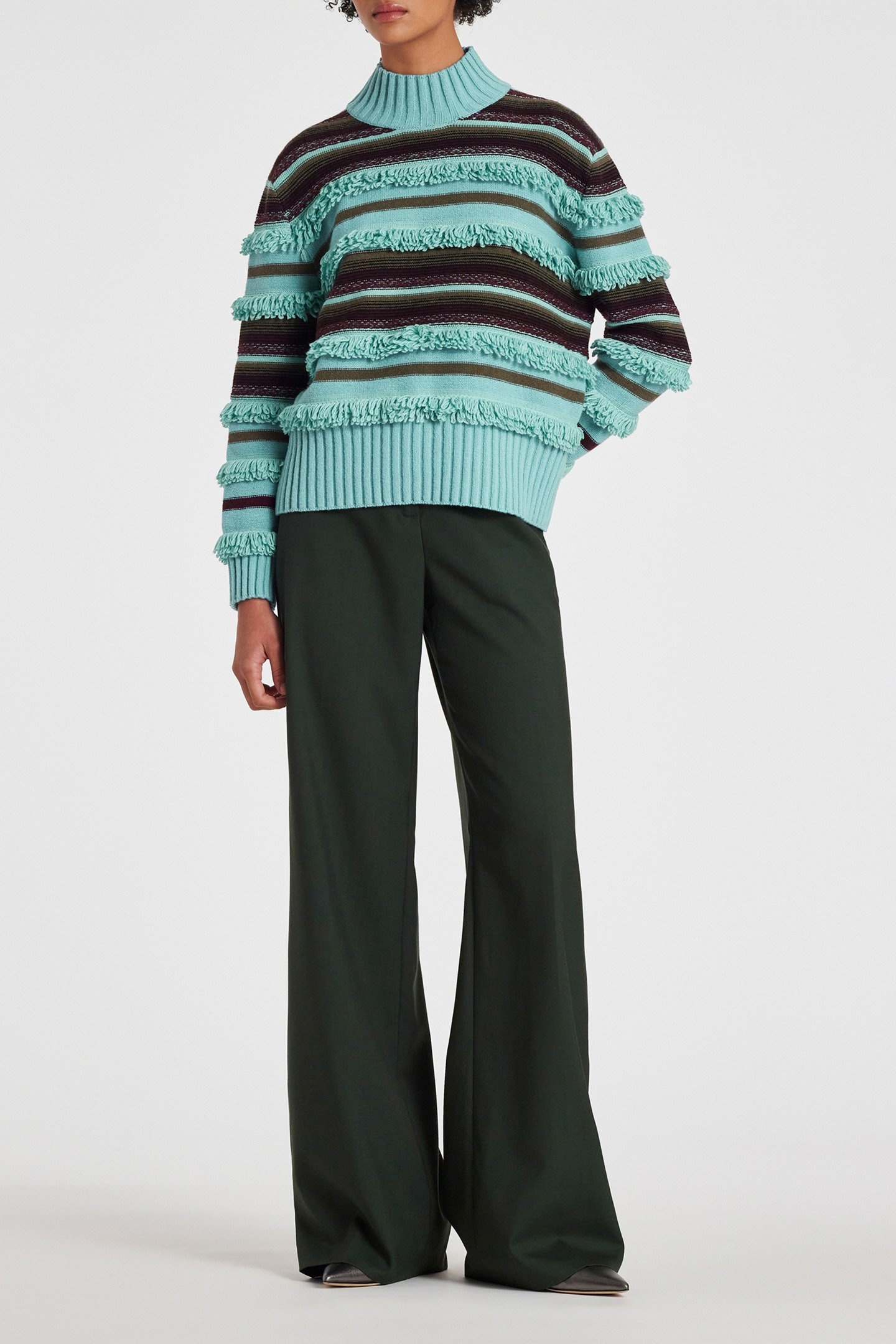 KNITTED SWEATER CREW NECK LIGHT BLUE 3