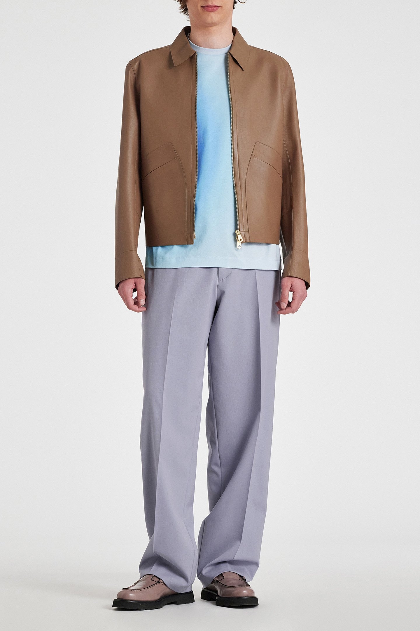 MENS TSHIRT OMBRE DOT PRINT BLUE 5