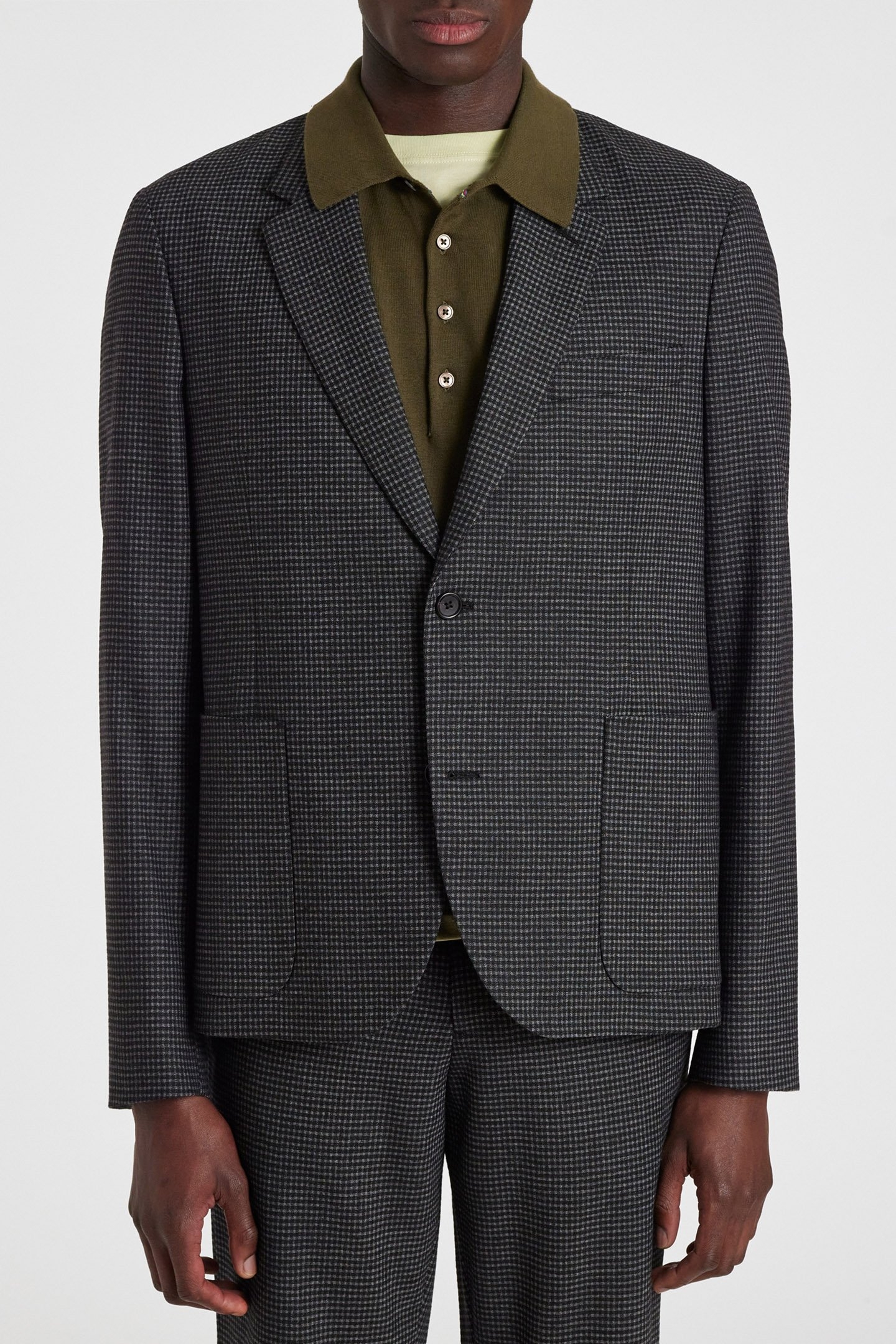 MENS JACKET UNLINED BLACK 1