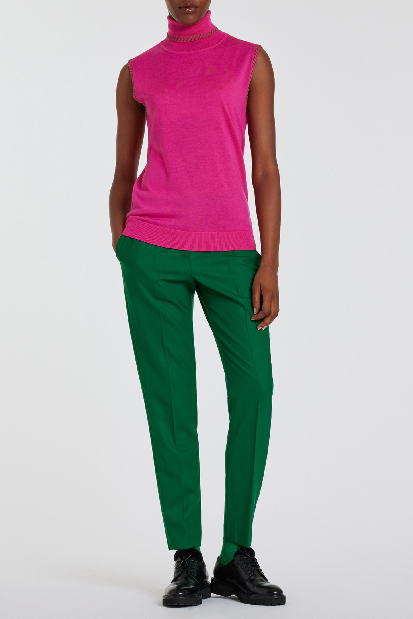 WOMENS TROUSERS PETROL GREEN 3