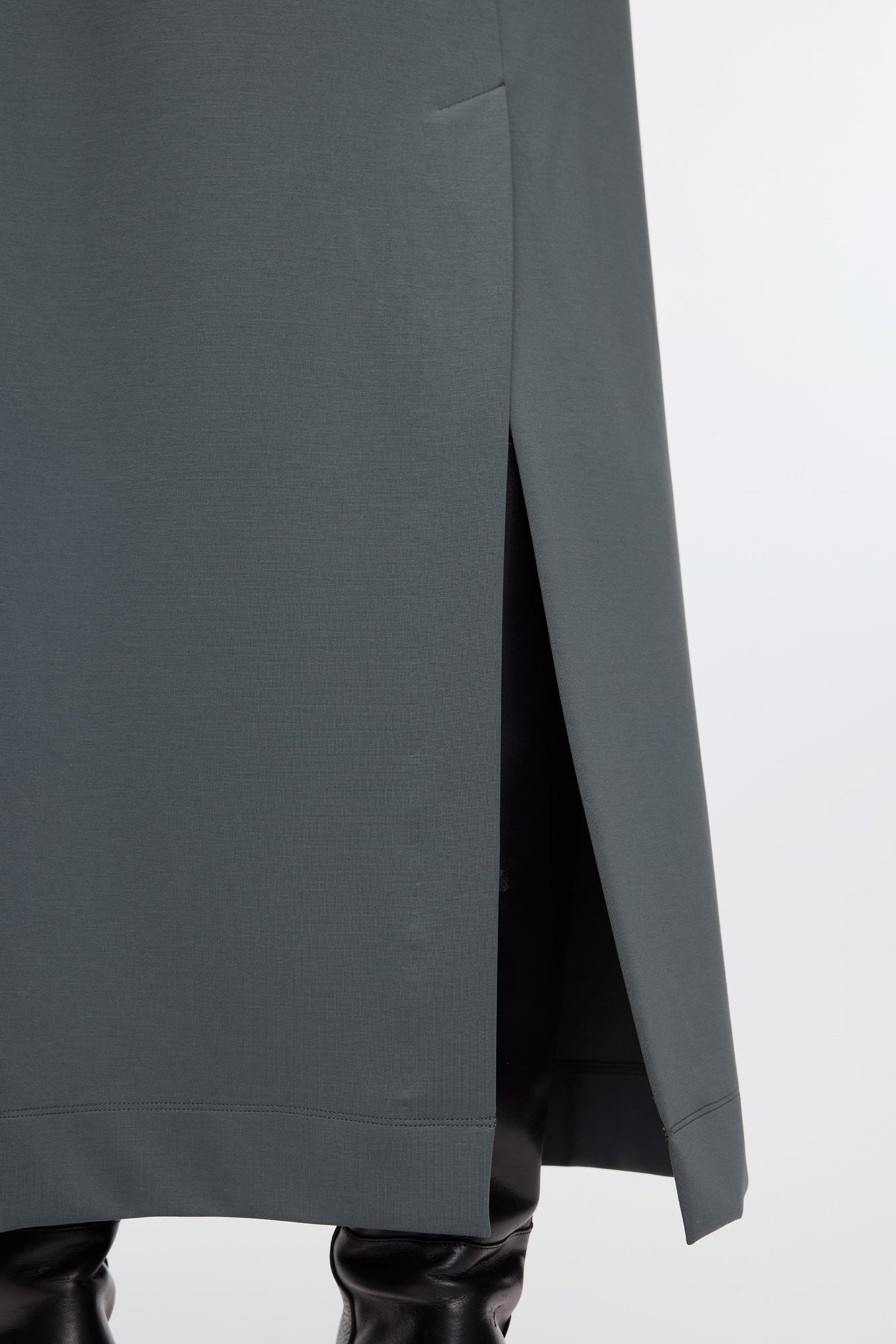 LONG SKIRT PUNTO SLATE GREY 7