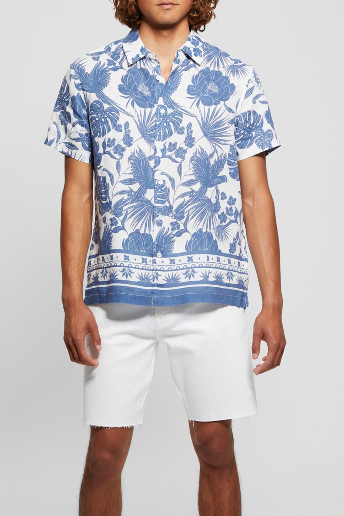 SS ISLAND LINEN BORD TROPICAL LINOCUT PEN 1