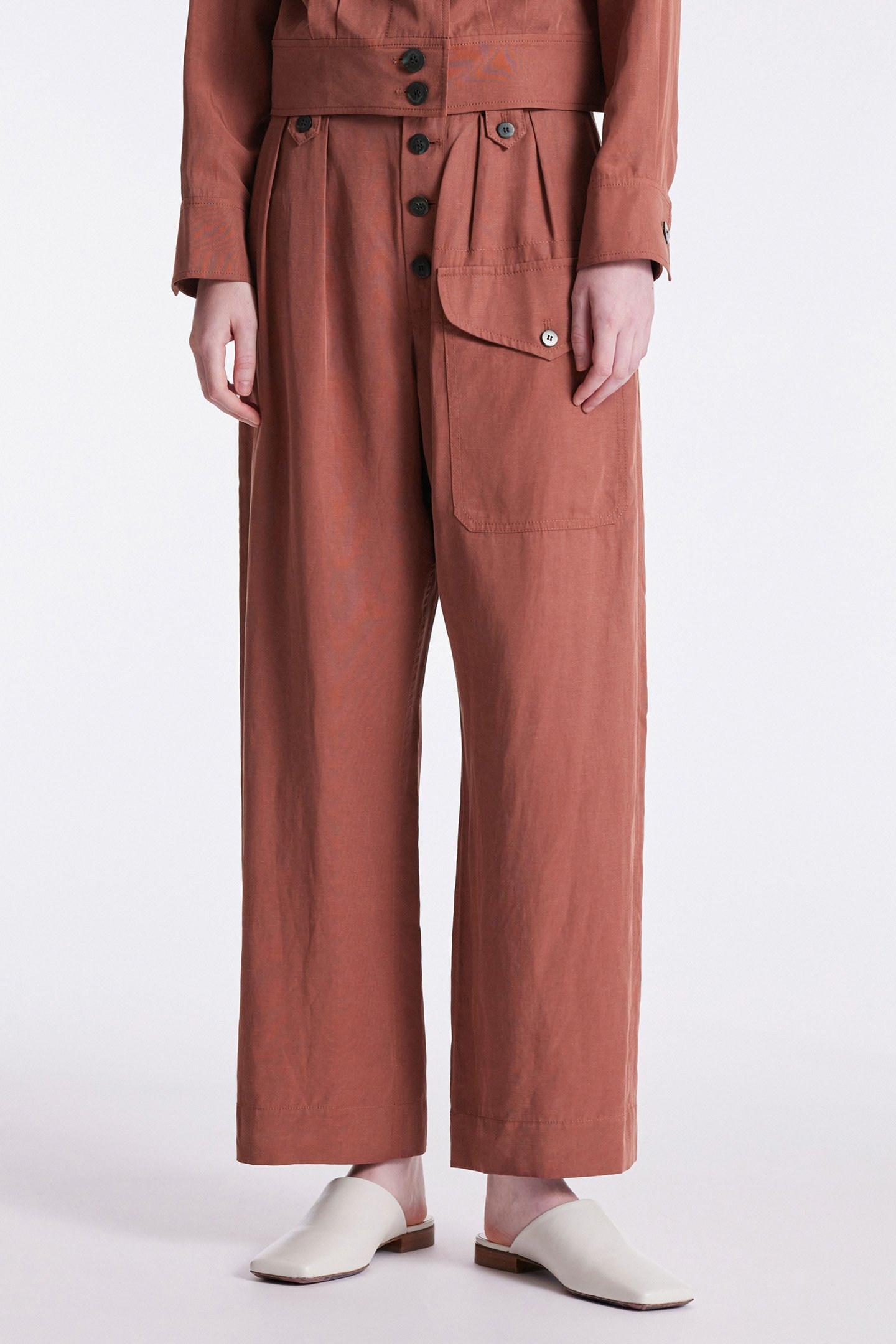 WOMENS TROUSER MAUVE 1