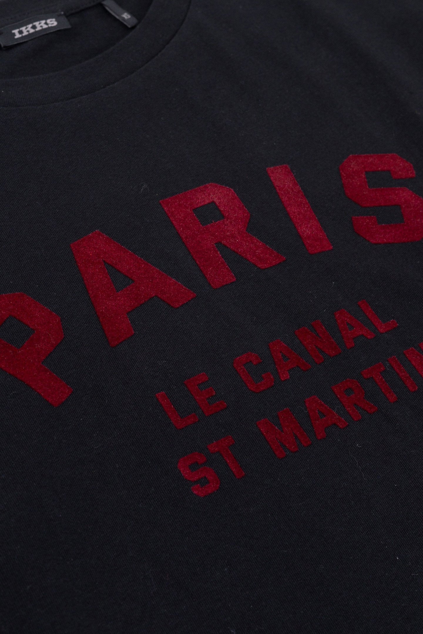 BLACK T-SHIRT WITH VELOUR FLOCKED MESSAGE FOR GIRL 5