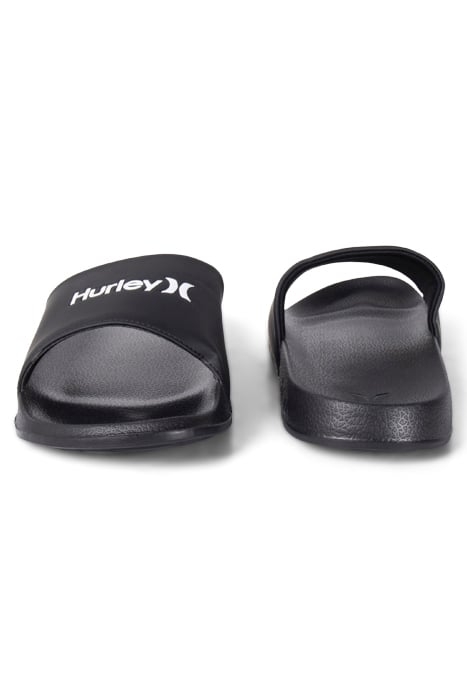 1PK MENS WORDMARK SLIDE BLACK / WHITE 2