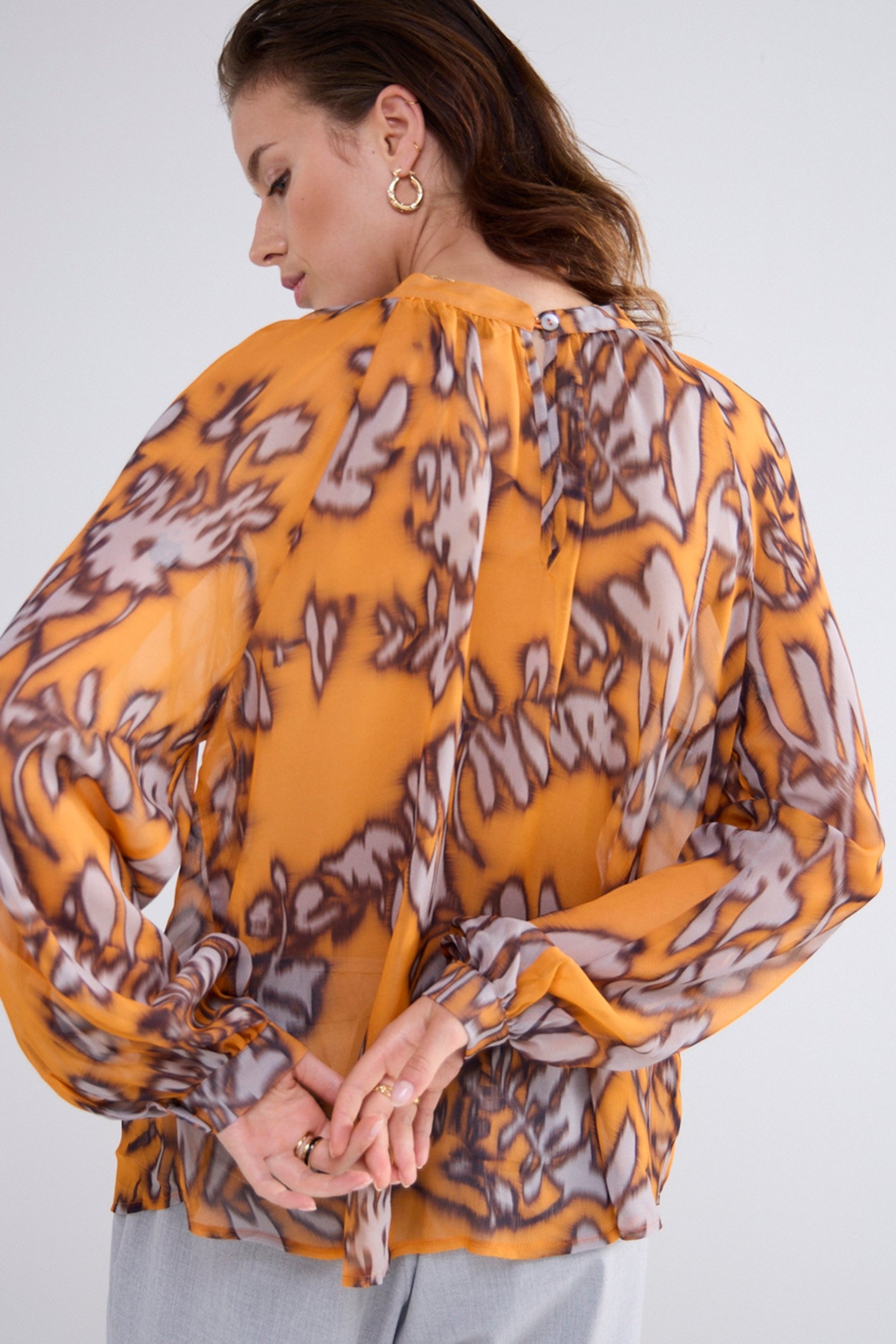 TOP SPICY ORANGE PRINT REDS 5