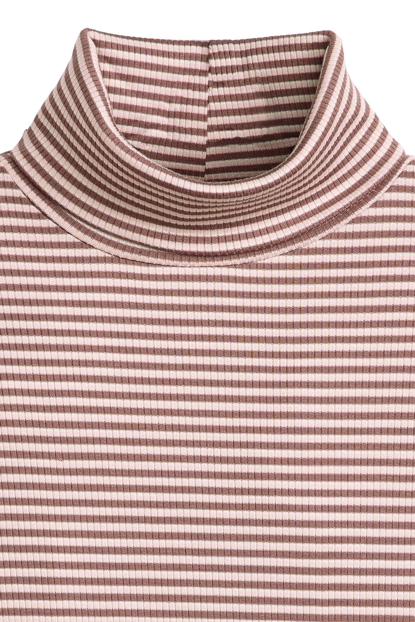 DREAMY TURTLENECK ICEBERG STRIPE ROSE TAUPE 6