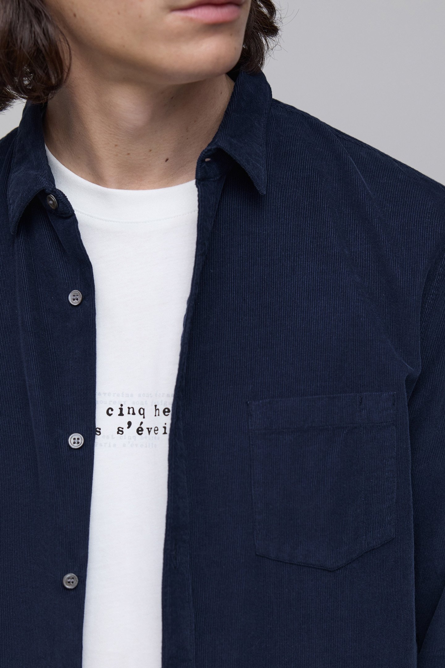 INDIGO VELVET MILLERAIES SHIRT 5