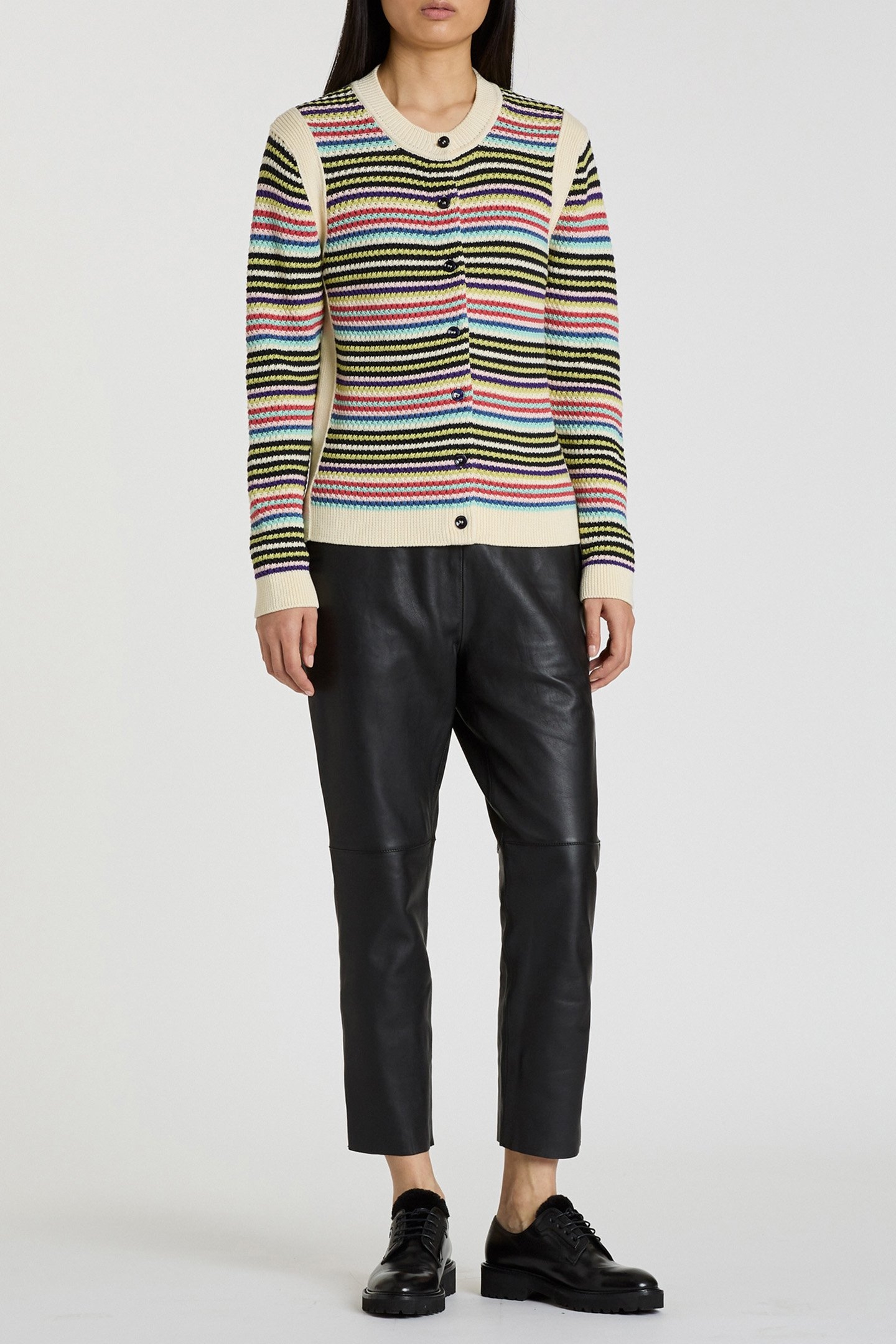 WOMENS TROUSERS LEATHER BLACK 3