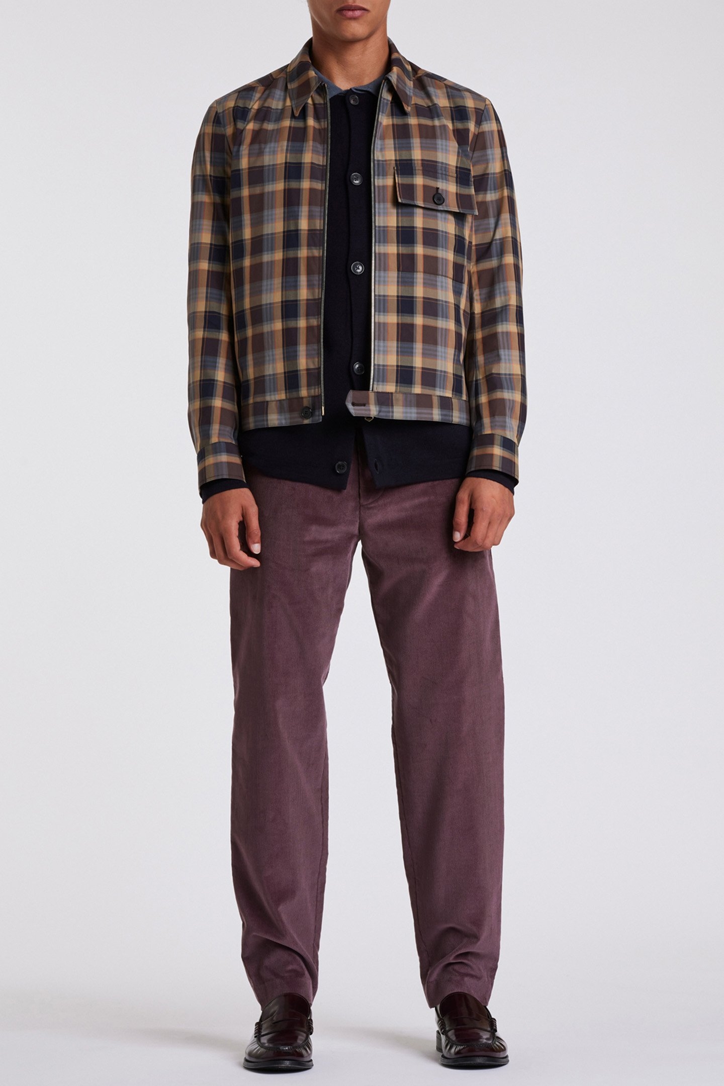 GENTS ZIP FRONT JACKET VERY DARK NAVY 3