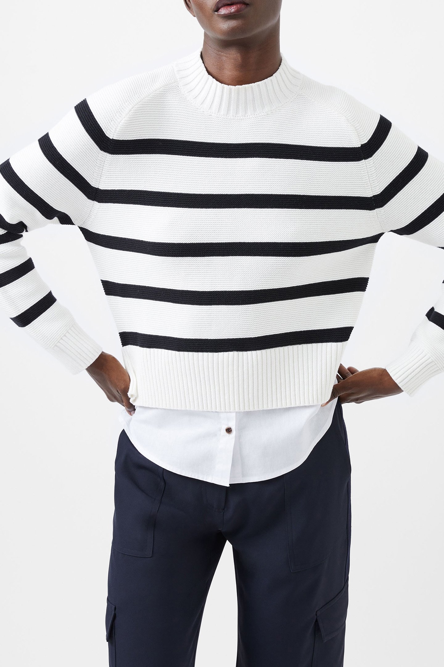 LILY MOZART POPLIN MIX TOP WINTER WHITE/MOONLES 4