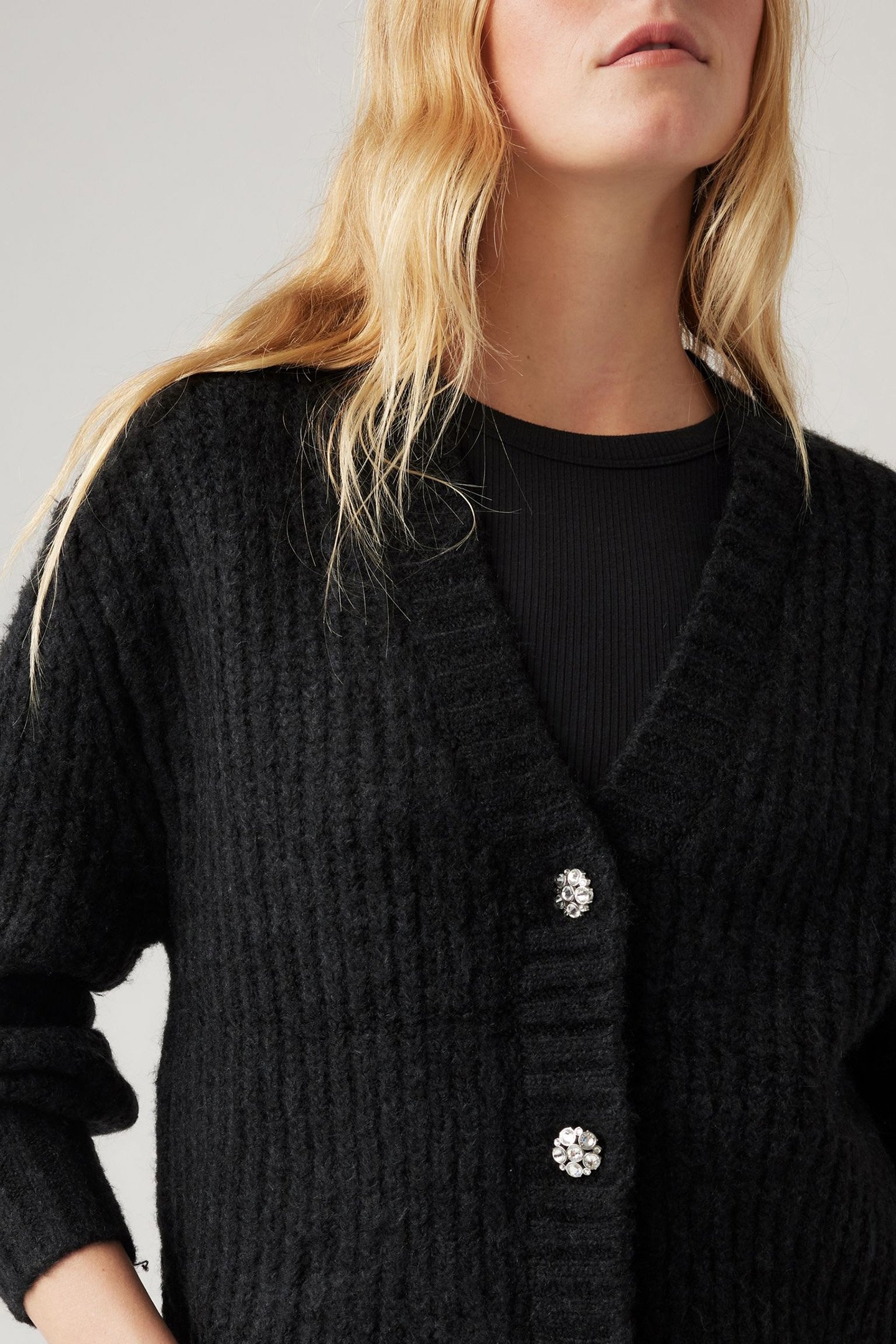 GALA FAIRISLE CARDIGAN CAVIAR 5