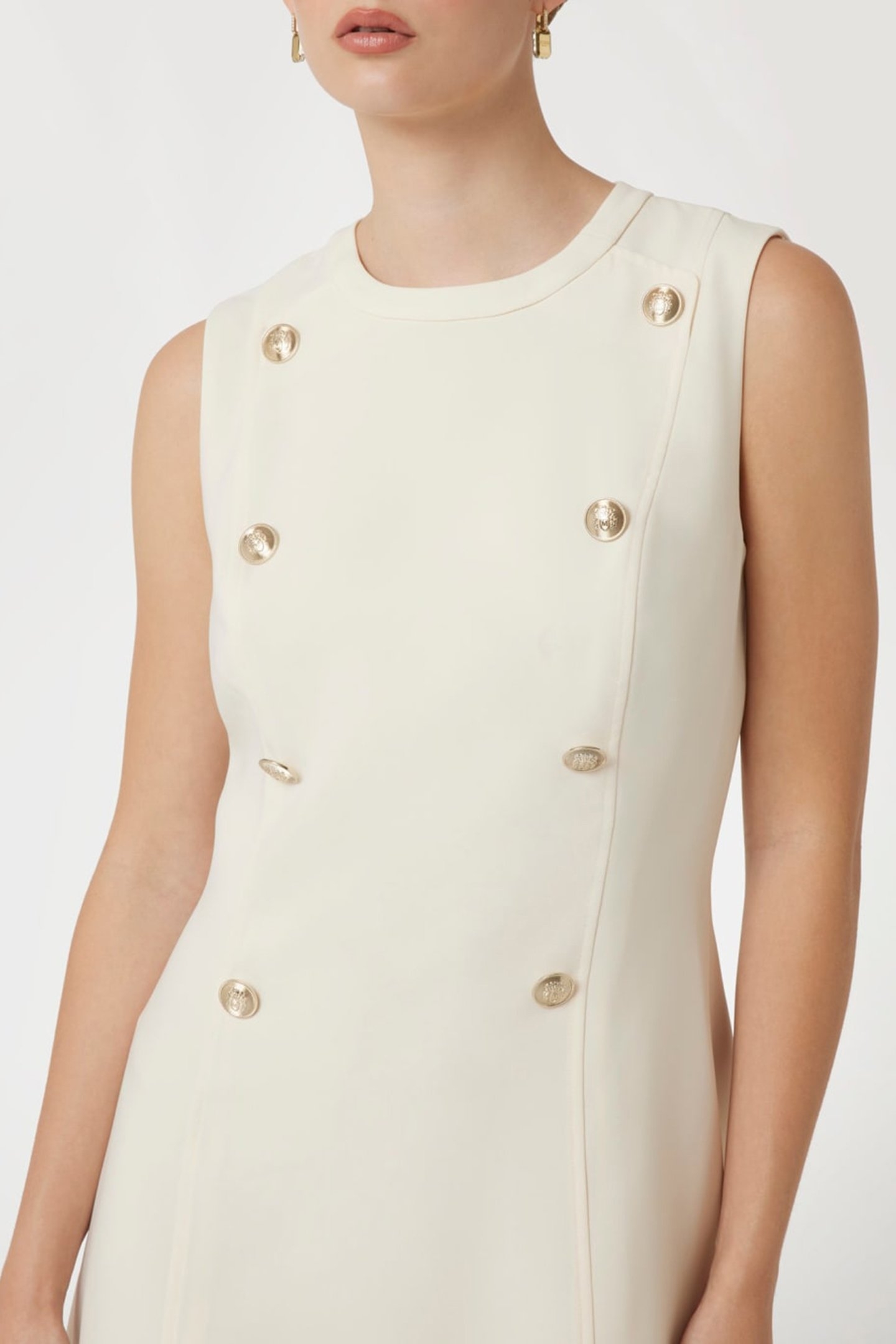 LEILA DRESS EGGSHELL ECRU 5