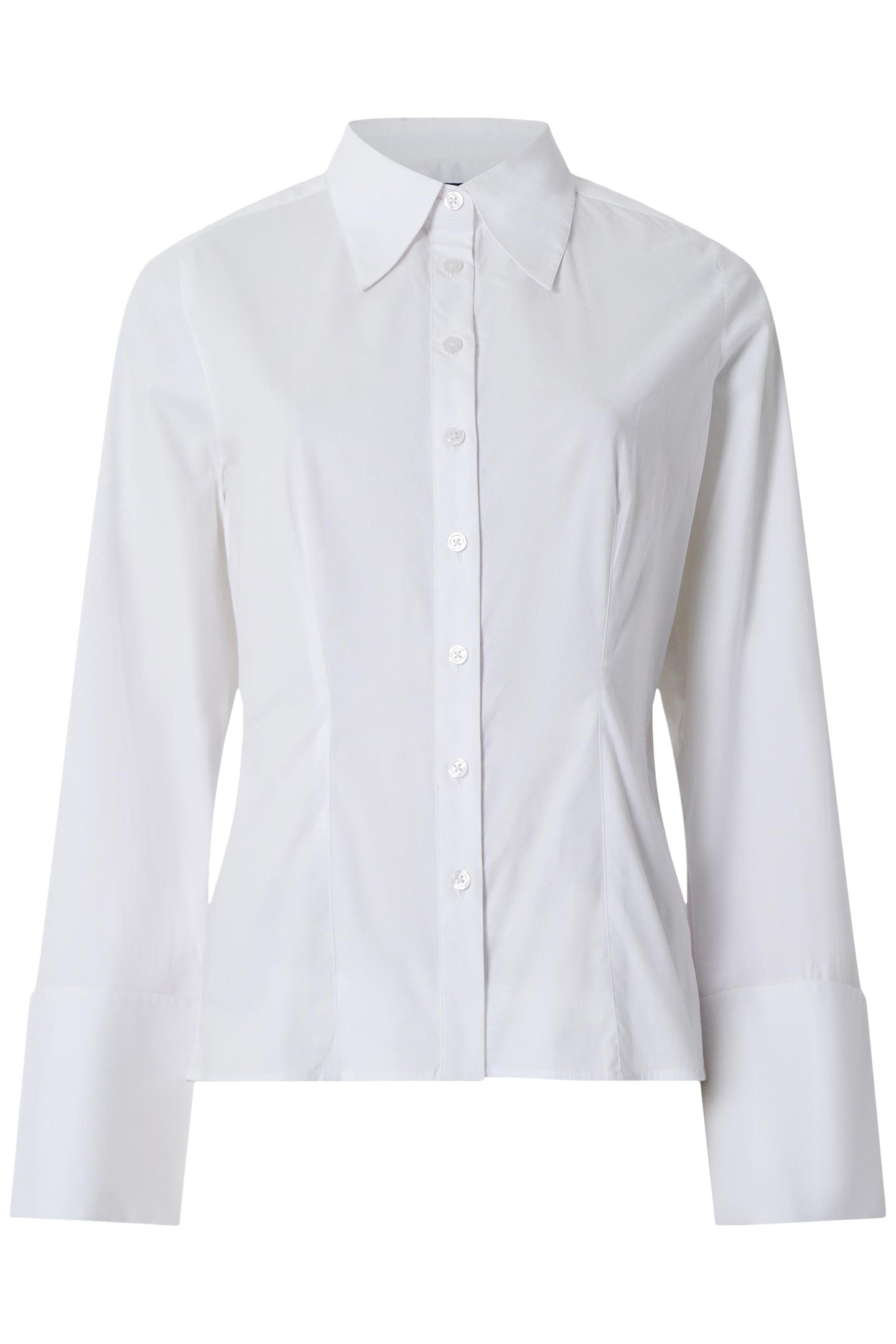 ISABELLE POPLIN CLASSIC SHIRT LINEN WHITE 3