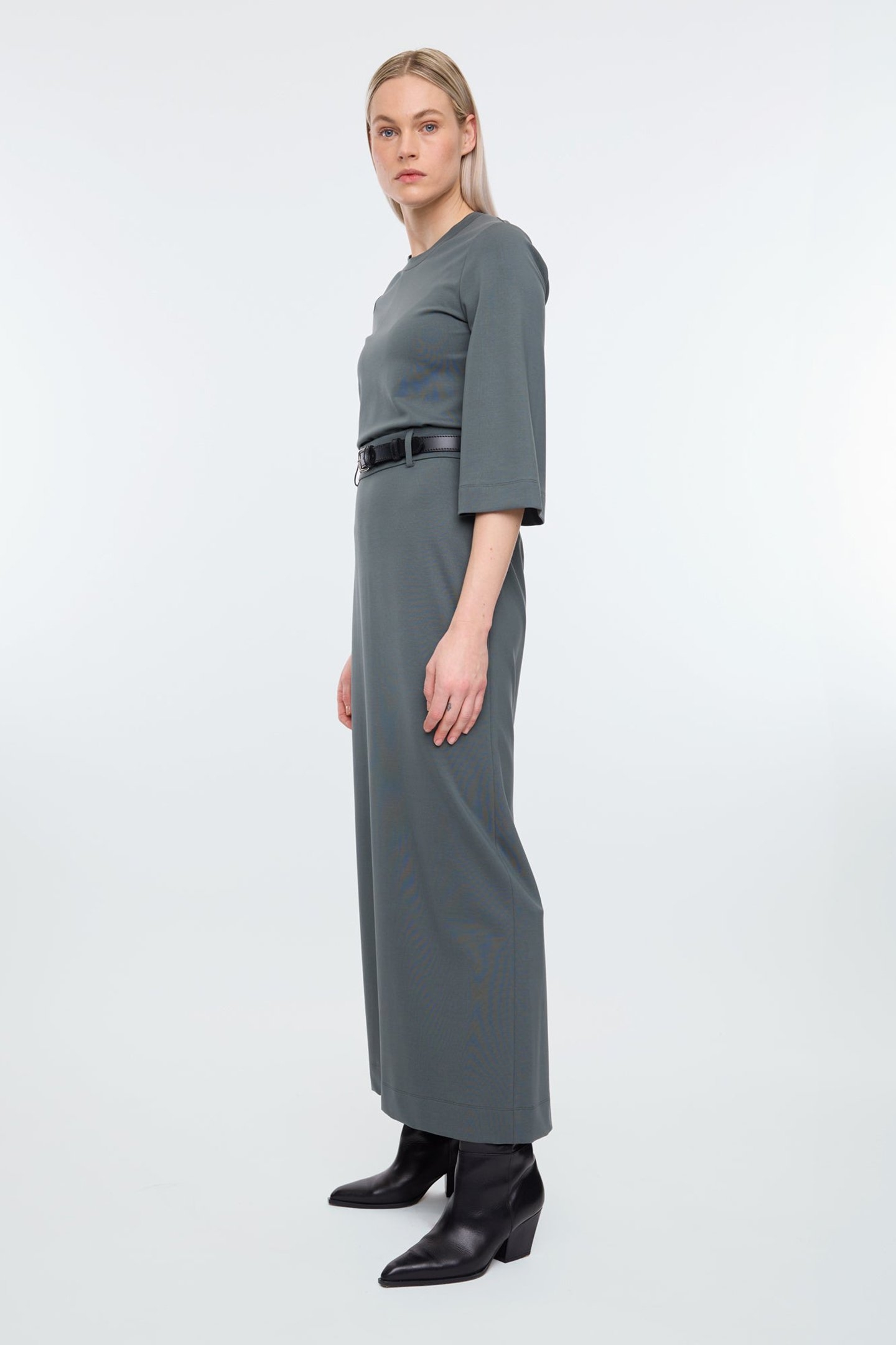 LONG SKIRT PUNTO SLATE GREY 5
