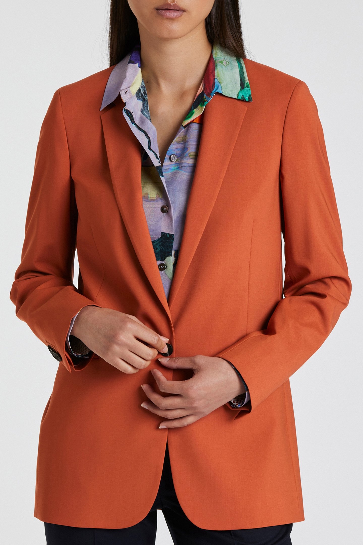 WOMENS JACKET DARK ORANGE 1