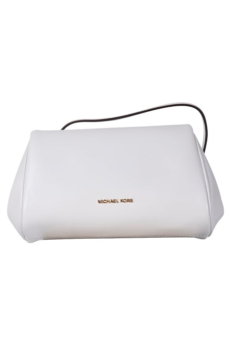 MEDIUM TOP ZIP CROSSBODY BAG IN WHITE 1