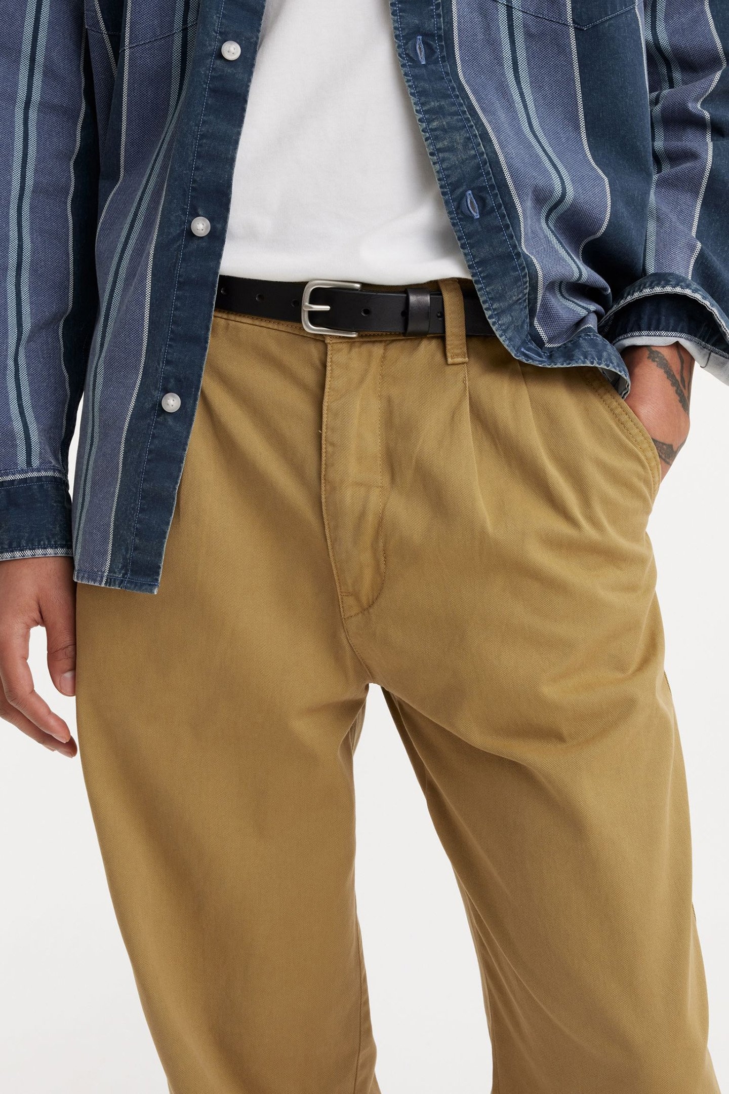 XX CHINO LOOSE STRT PLTD BRITISH KHAKI 6