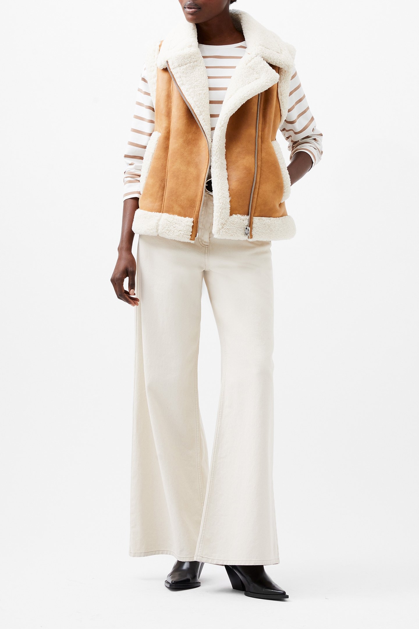 CAMRY SUEDETTE GILLET TAN 2