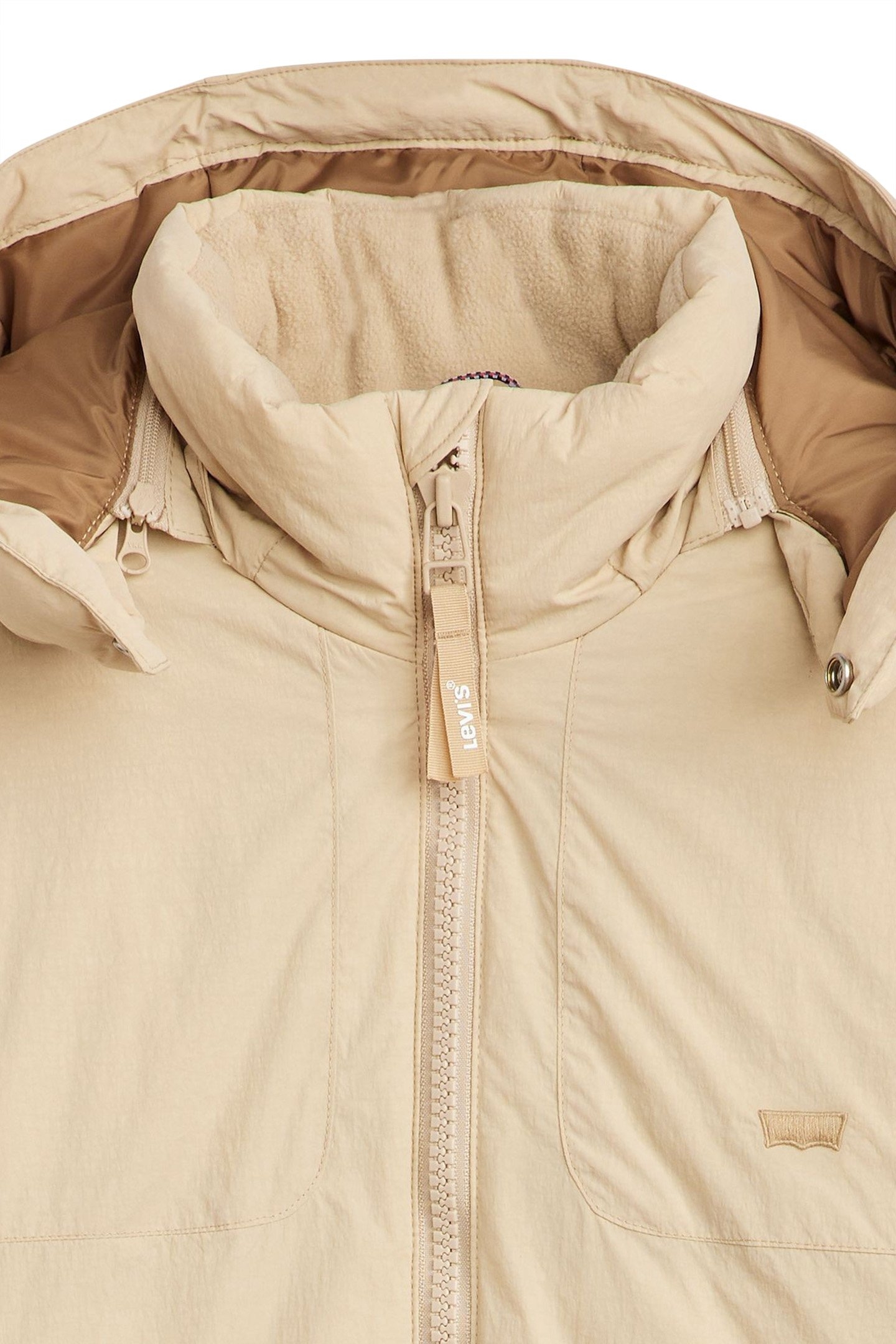 RICKRIDGE SHORT PUFFER COAT IN BEIGE 7