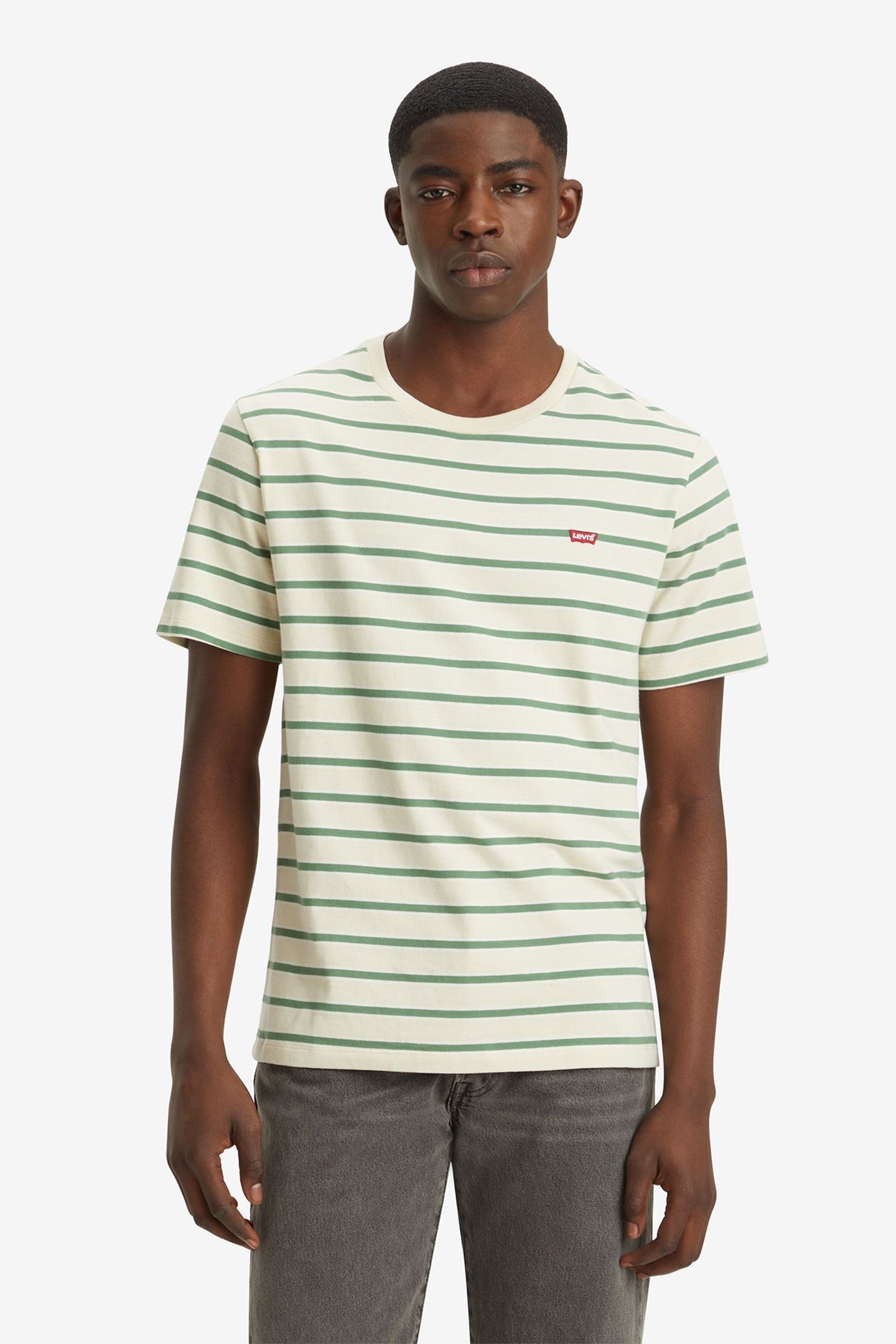 SS ORIGINAL HM TEE AVERY STRIPE FOG STRIPE 1