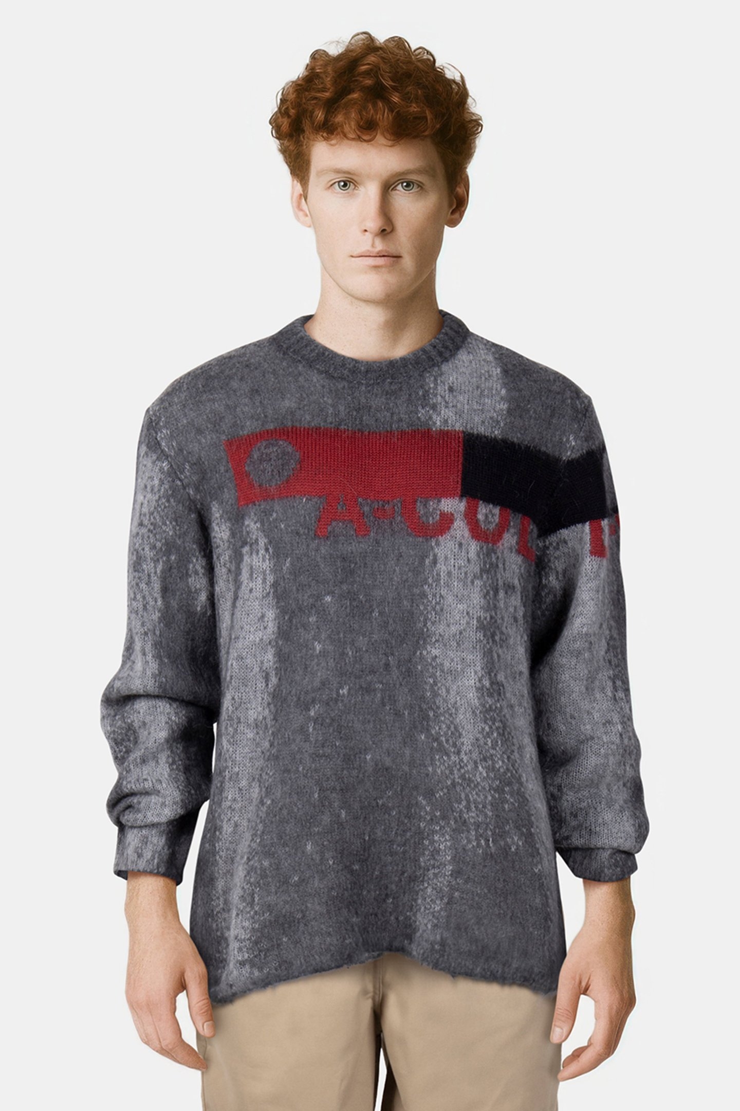 A-COLD-WALL* – SPRAYED JACQUARD KNIT IRON GREY 1