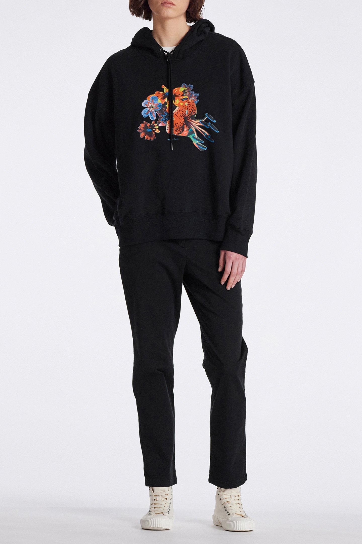 WOMENS WINTER HAWAIIAN HOODIE BLACK 3