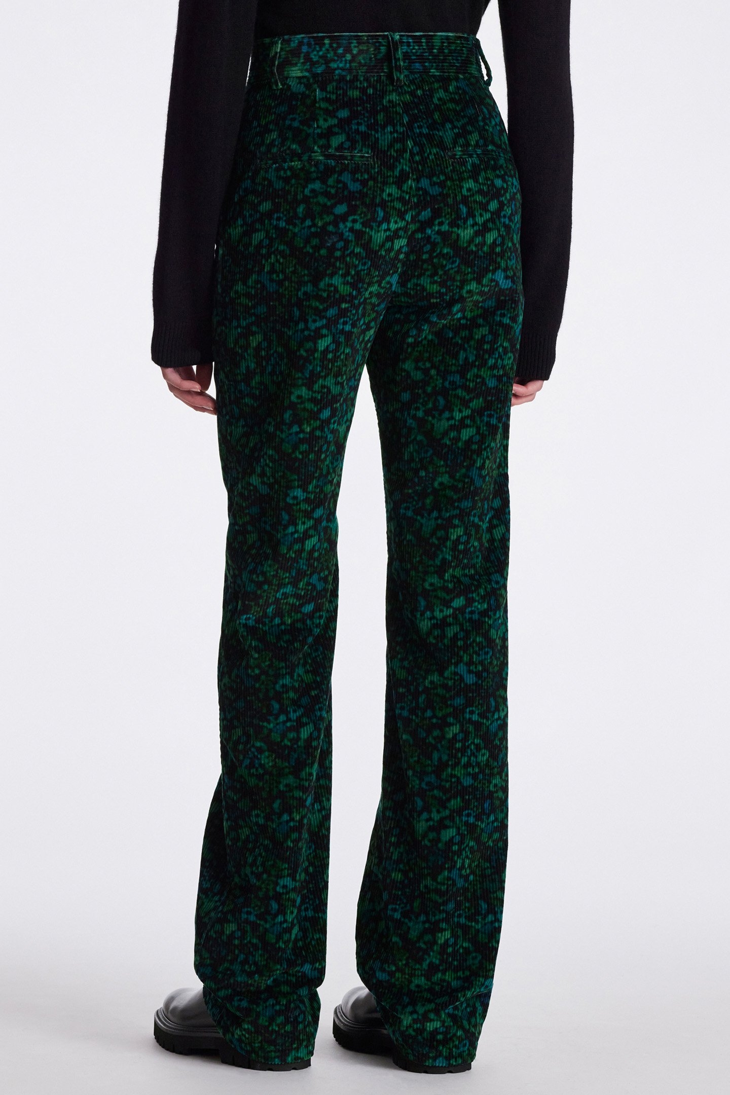 WOMENS TROUSER EMERALD GREEN 2