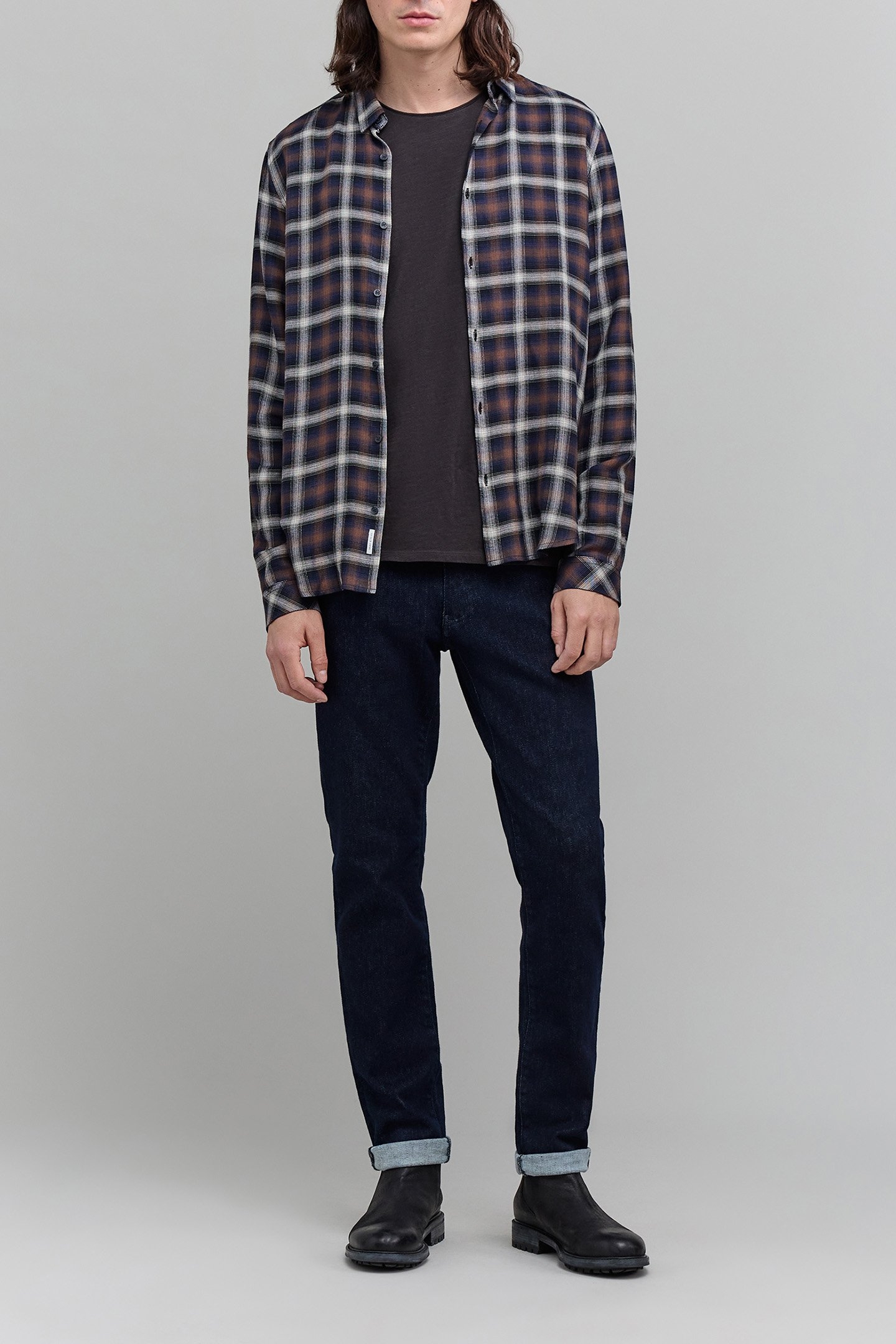 REGULAR CHOCOLATE PLAID SHIRT 3