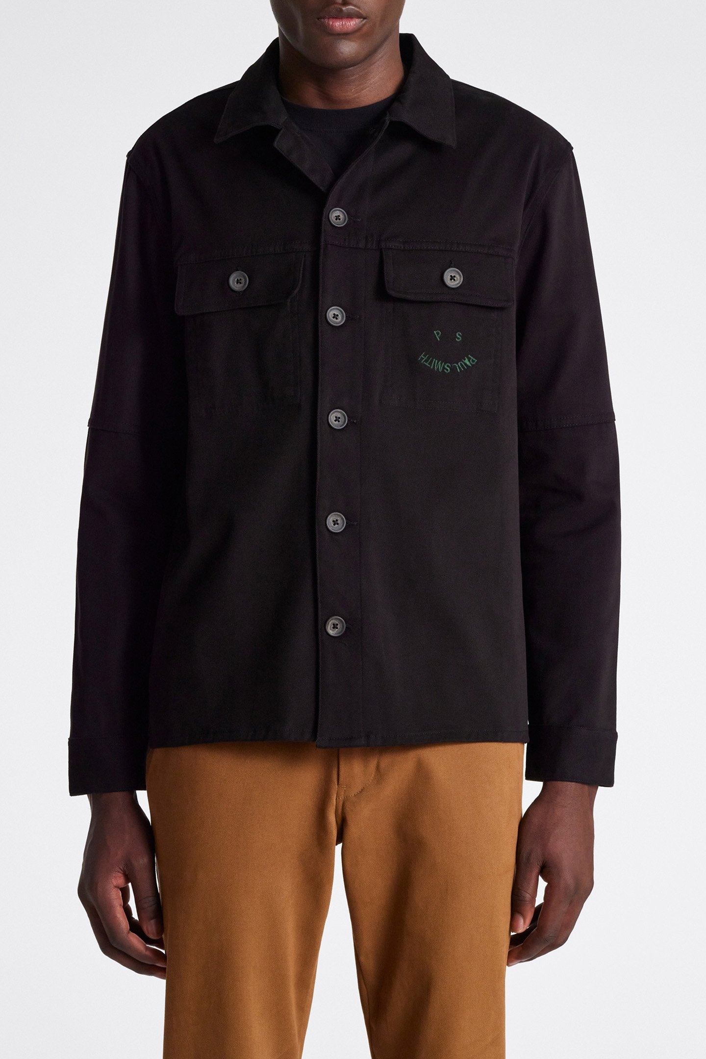 MENS OVER SHIRT BLACK 1