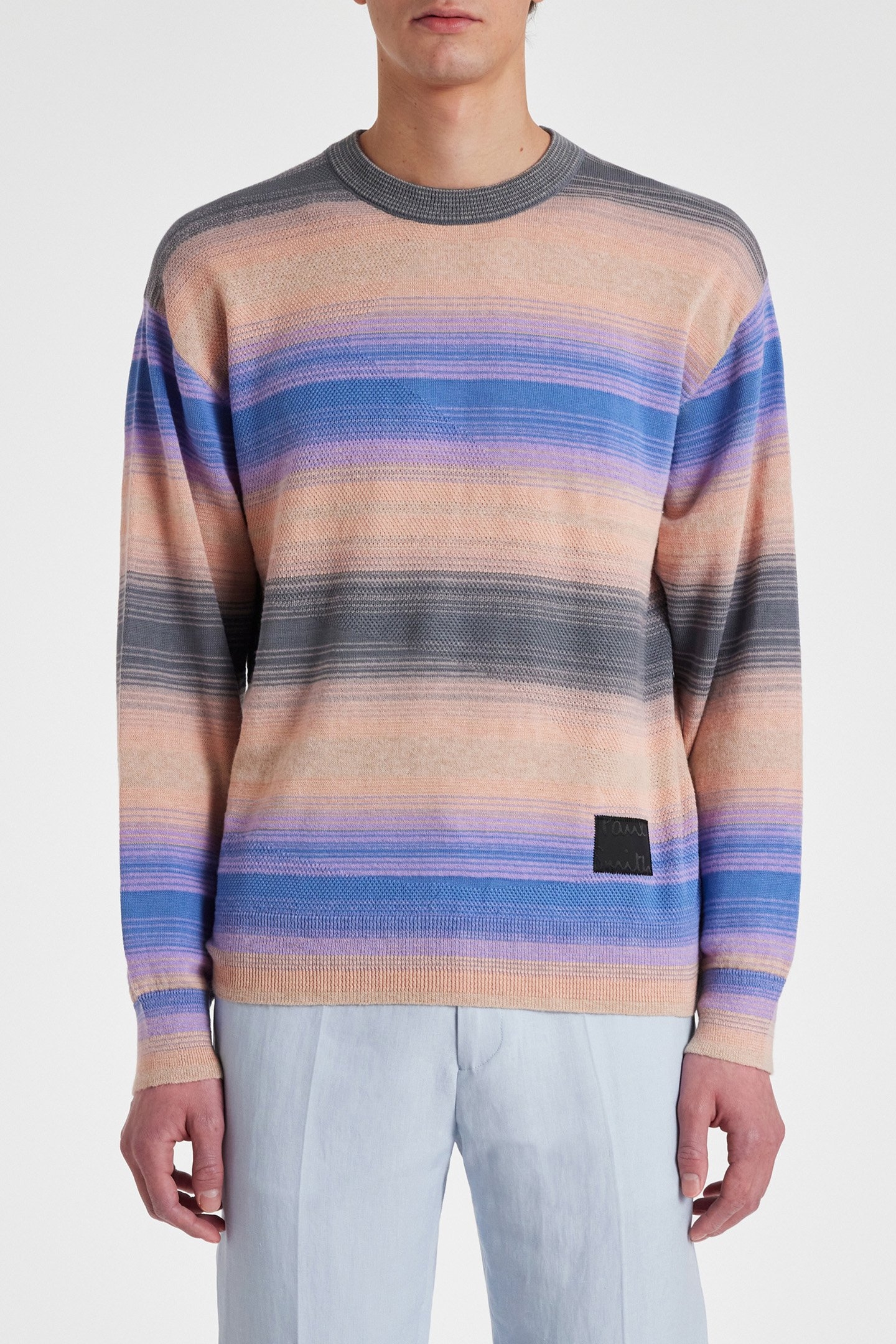 MENS SWEATER CREW NECK BLUE 1