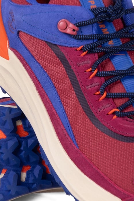 MOTION ACCESS LOW LACE UP WATERPROOF SNEAKER DARK PINK MESH 4