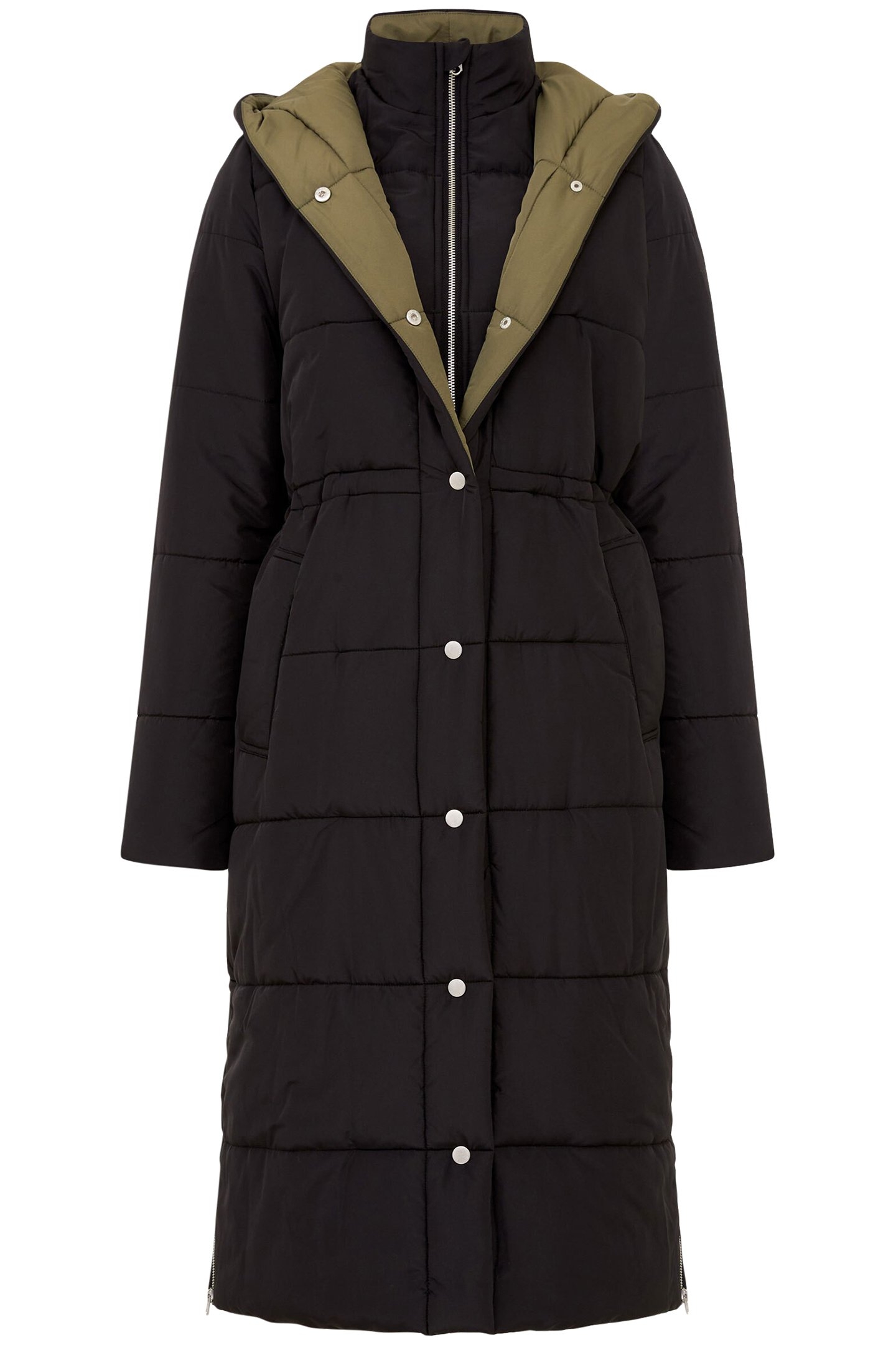 AUDEN DOUBLE FRONT PUFFER JACK BLACKOUT/TARMAC KHAK 3