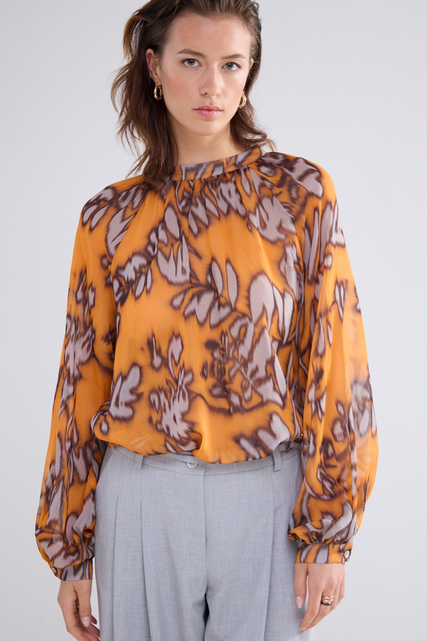 TOP SPICY ORANGE PRINT REDS 1