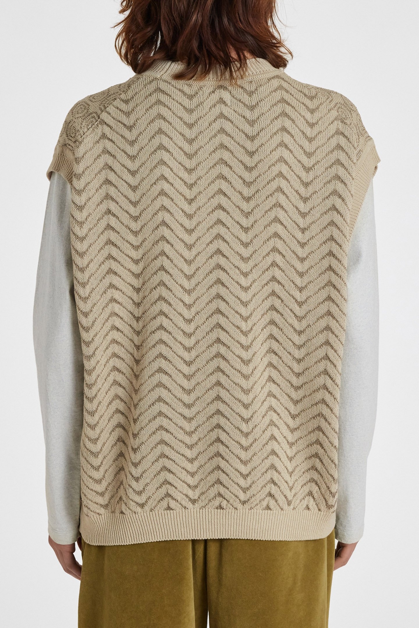 MENS ECRU VEST OFF WHITE 2