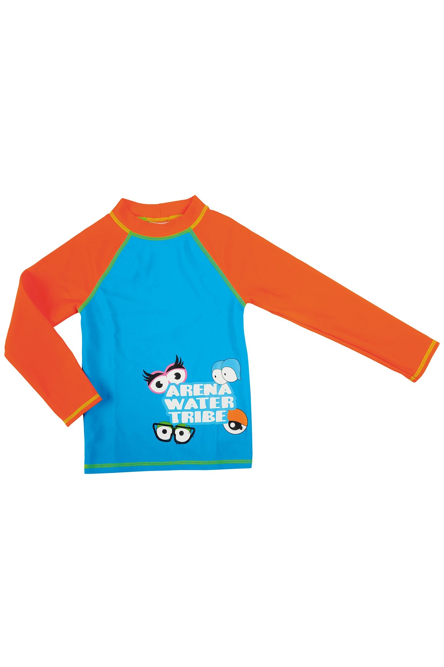 AWT KIDS BOY UV L/S TEE TURQUOISE-MANGO 1