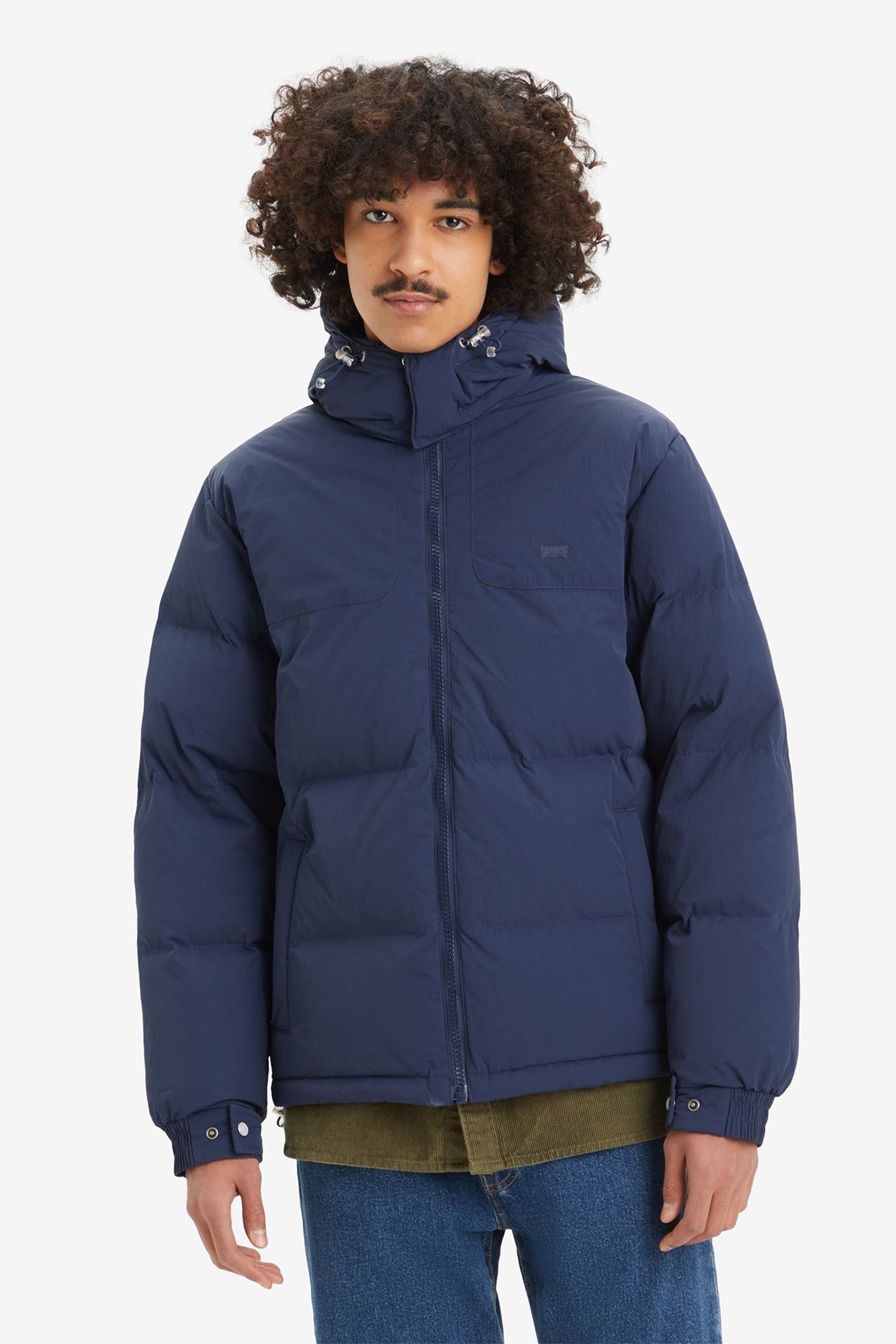 RICKRIDGE SHORT PUFFER COAT IN NAVY 1